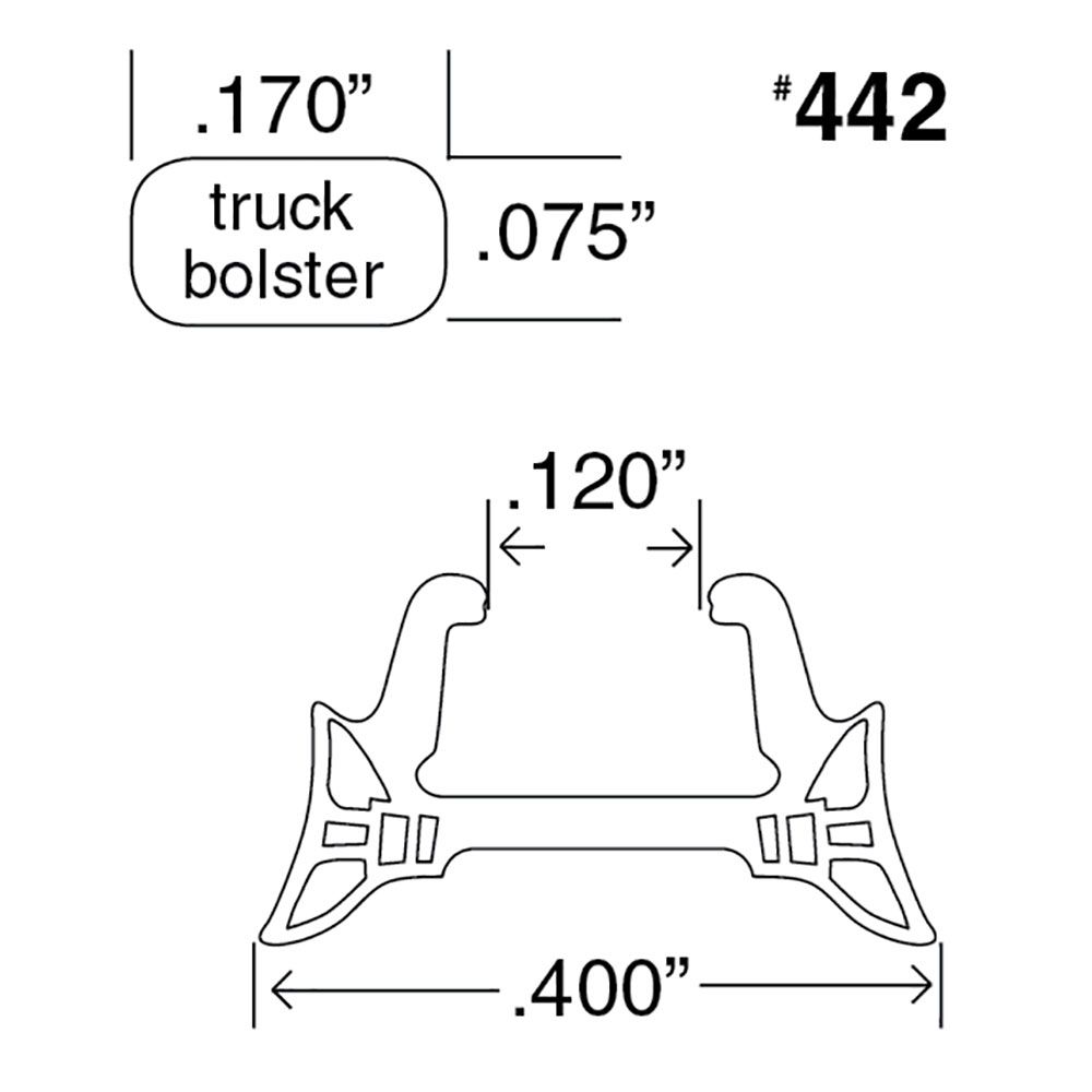 KADEE #442 HO Scale, Brake Pads - Wide Bolster Trucks - Detail Parts