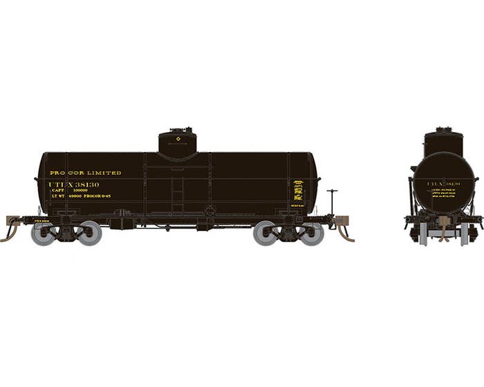 Rapido 159009A HO Scale, Union X-3 Tank Car, Procor Ltd. UTLX #37466