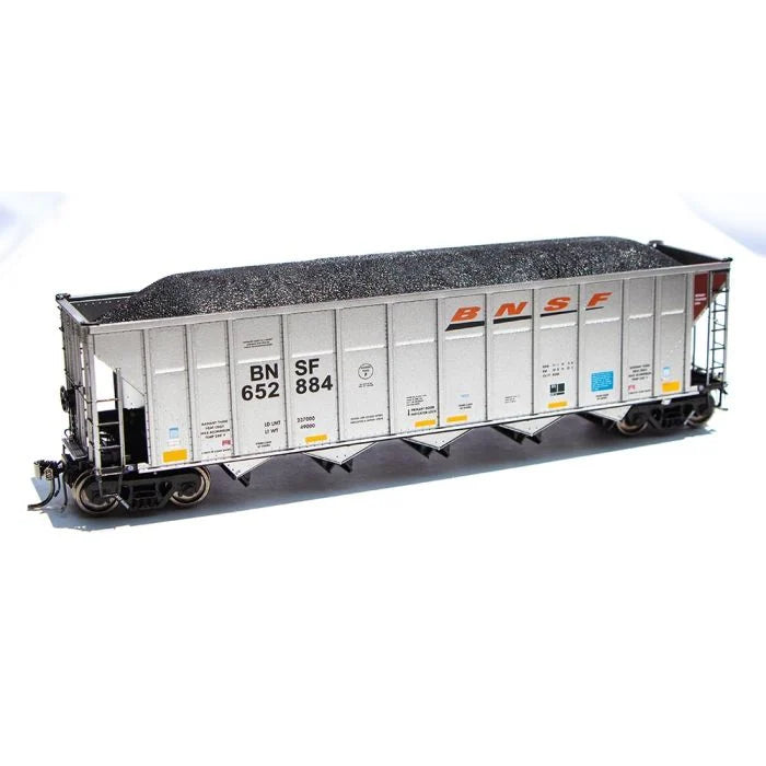 Rapido 169001A HO Scale, AutoFlood III Coal Hopper, BNSF #652830, Wedge Scheme