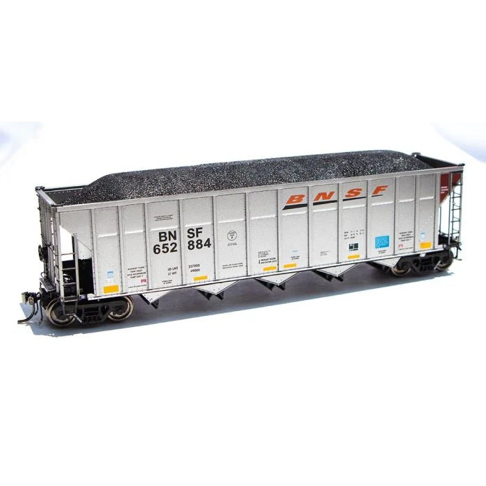 Rapido 169003A HO Scale, AutoFlood III Coal Hopper, BNSF #653247, Wedge Scheme