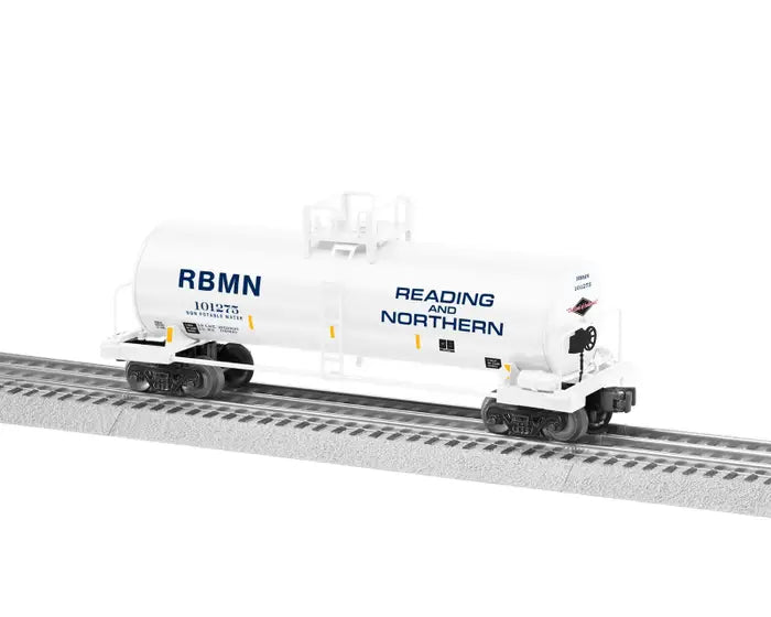 Lionel 2343011 O Unibody Tank Car Reading and Northern RBMN #101275 w/ Stripes