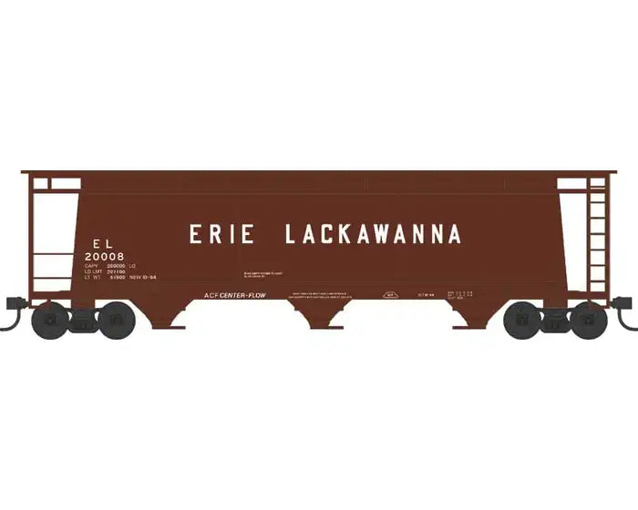 Bowser 38137 N Scale, Cylindrical Hoppers, Erie Lackawanna EL #20008