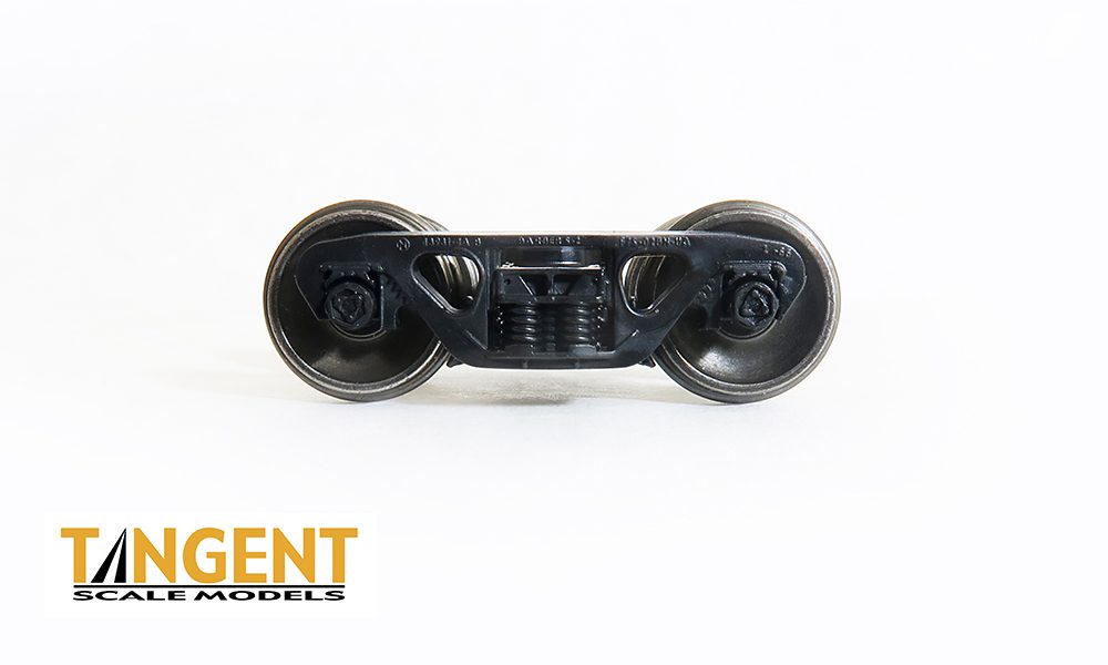 Tangent 414 HO Scale, 70 Ton Barber S-2-A Roller Bearing Truck w/ Rotating "Benco 6" Caps w/ Blackened 33'' Wheels