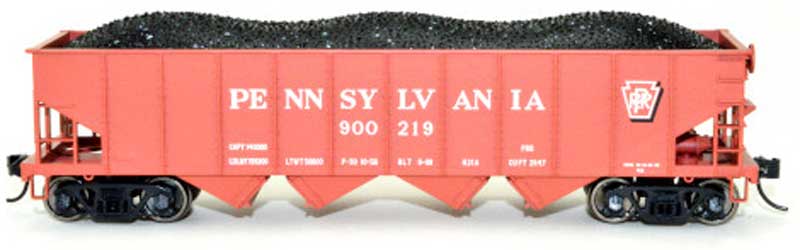 Bowser 43037 HO Scale, H21a 4 Bay Hopper, Pennsylvania PRR #900219