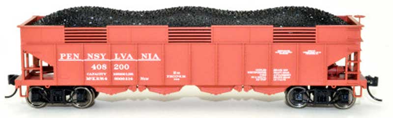 Bowser 43046 HO Scale, H22 4 Bay Hopper, Pennsylvania PRR #408200