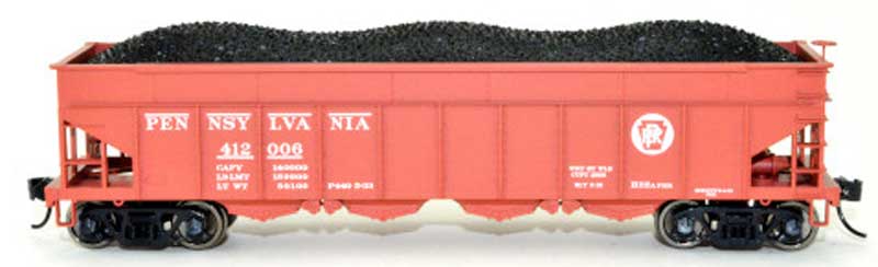 Bowser 43050 HO Scale, H22a 4 Bay Hopper, Pennsylvania PRR #43050