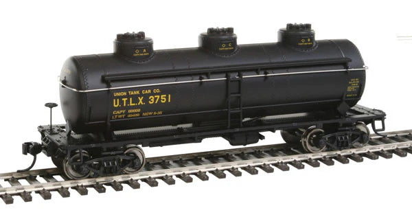 WalthersMainline 910-1111 HO Scale, 36' 3-Dome Tank Car, Union Tank Car UTLX #3751