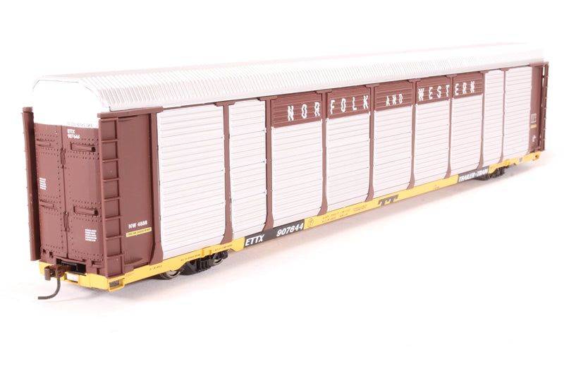 Walthers 932-4883 HO Scale Thrall 89' Tri-Level Auto Carrier Norfolk & Western ETTX #907644