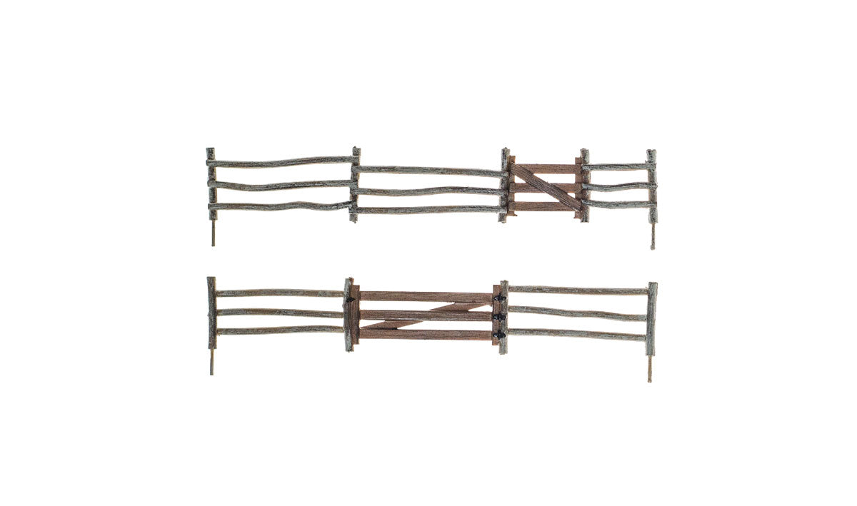 Woodland Scenics A2981 HO Scale Log Fence (8 pcs)