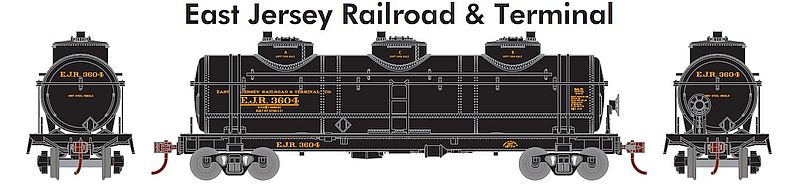 Athearn ATH74472 HO Scale, Triple Dome Tank Car, East Jersey Railroad EJR #3615