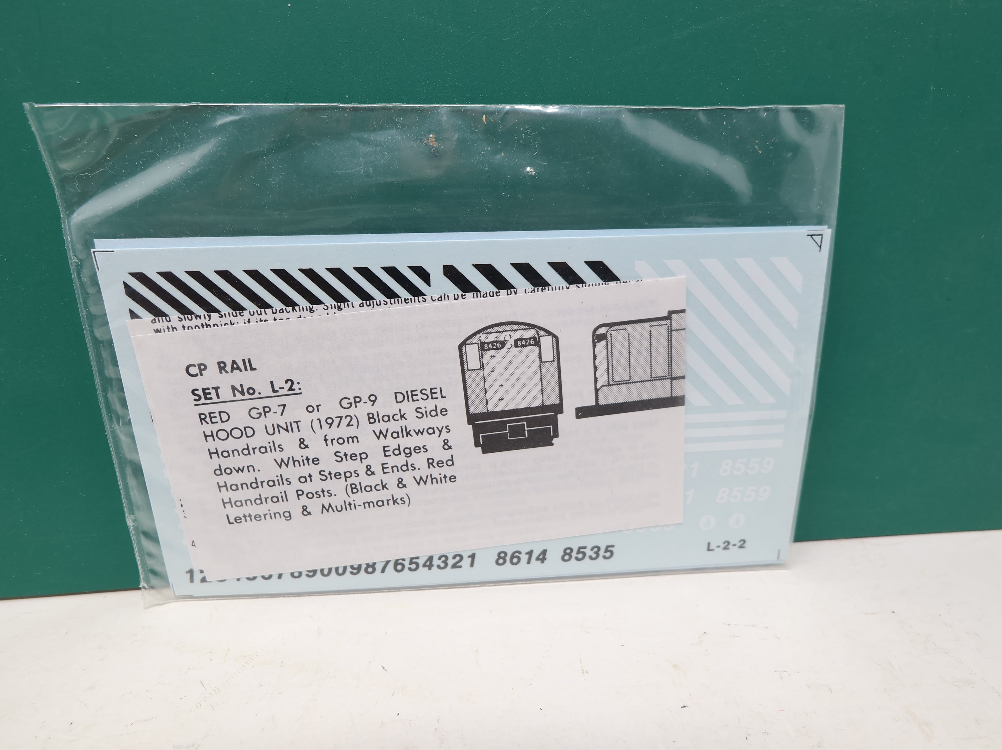 Herald King L-2 HO Scale, CP Rail Hood Unit Decals