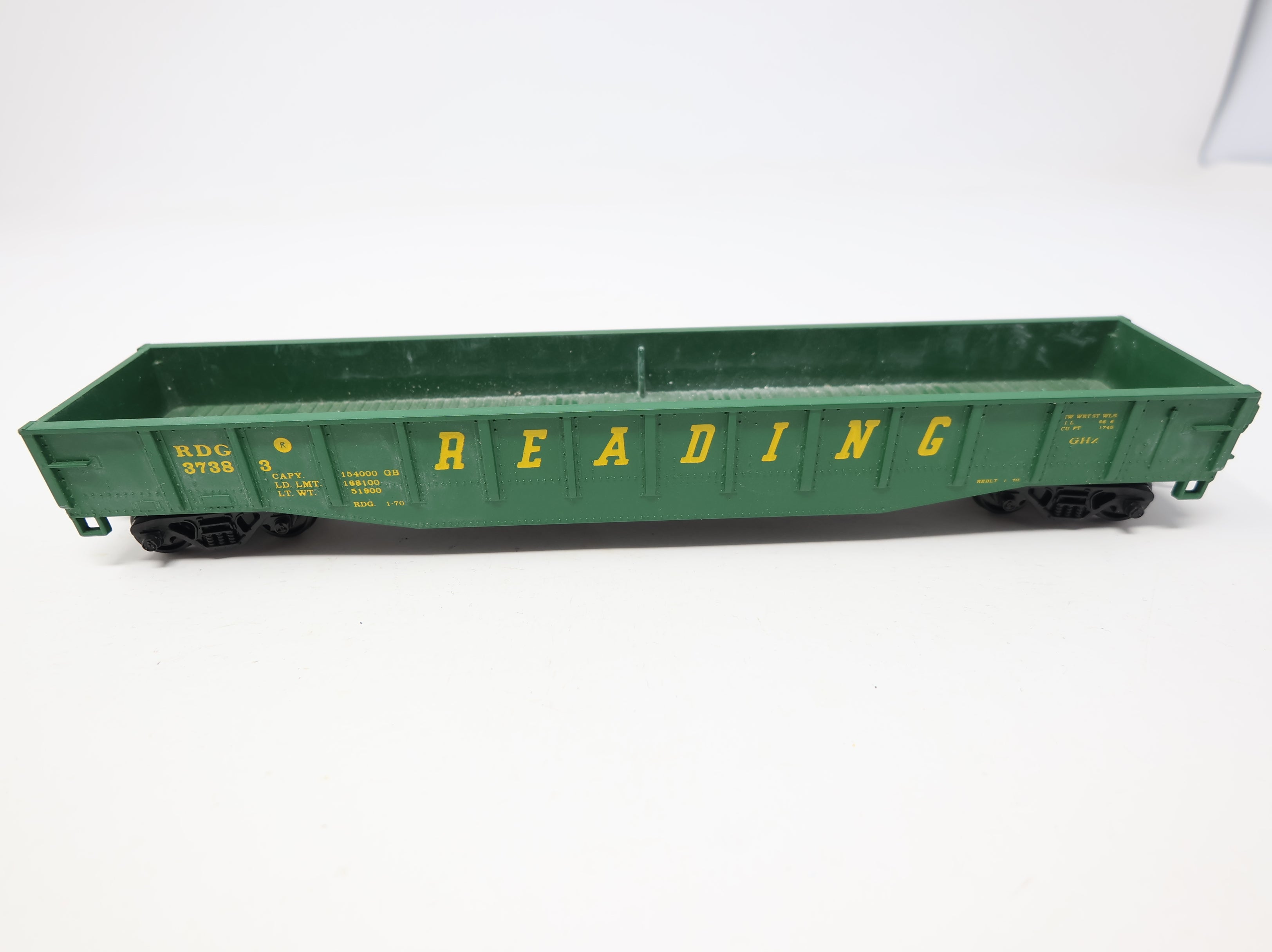 USED HO Scale 52' Gondola Reading RDG #3738