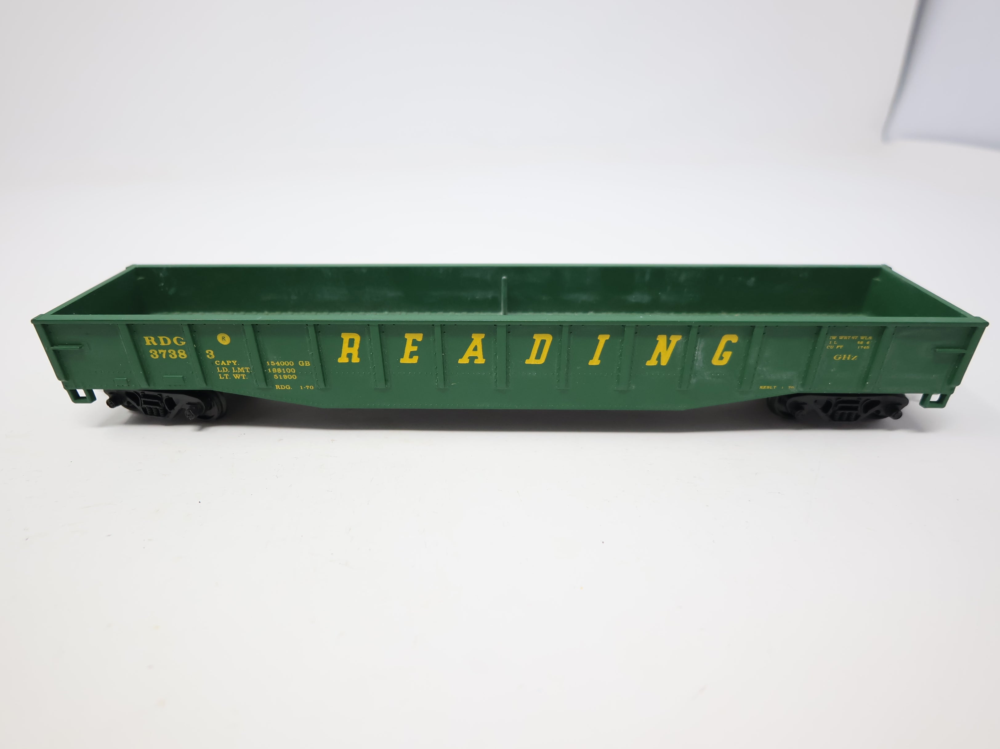 USED HO Scale 52' Gondola Reading RDG #3738