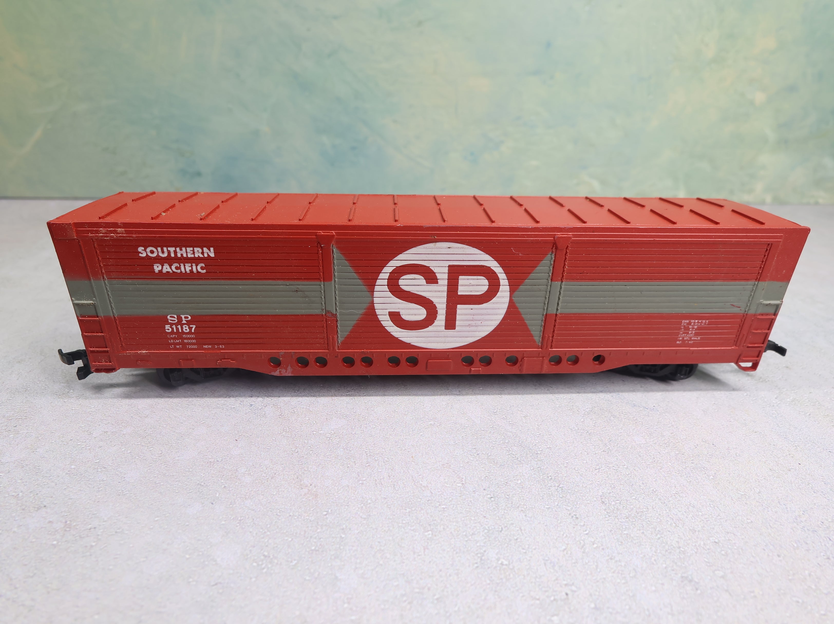 USED Bachmann HO Scale 55' All-Door Box Car Southern Pacific SP #51187