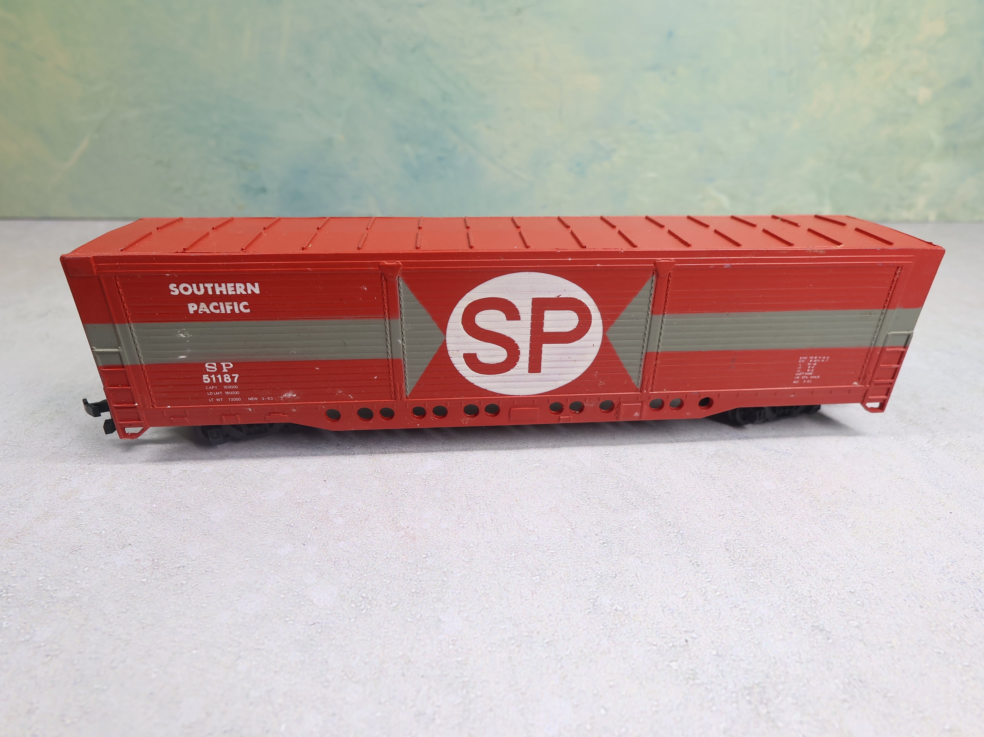 USED Bachmann HO Scale 55' All-Door Box Car Southern Pacific SP #51187