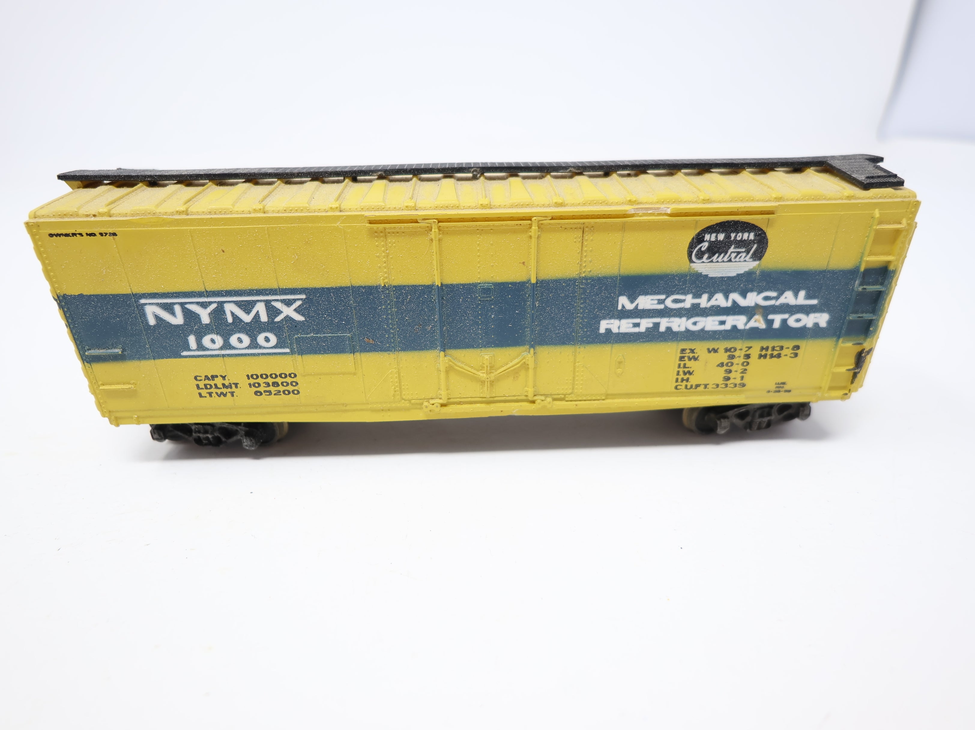 USED AHM HO Scale 40' Mechanical Refrigerator Car NYMX #1000