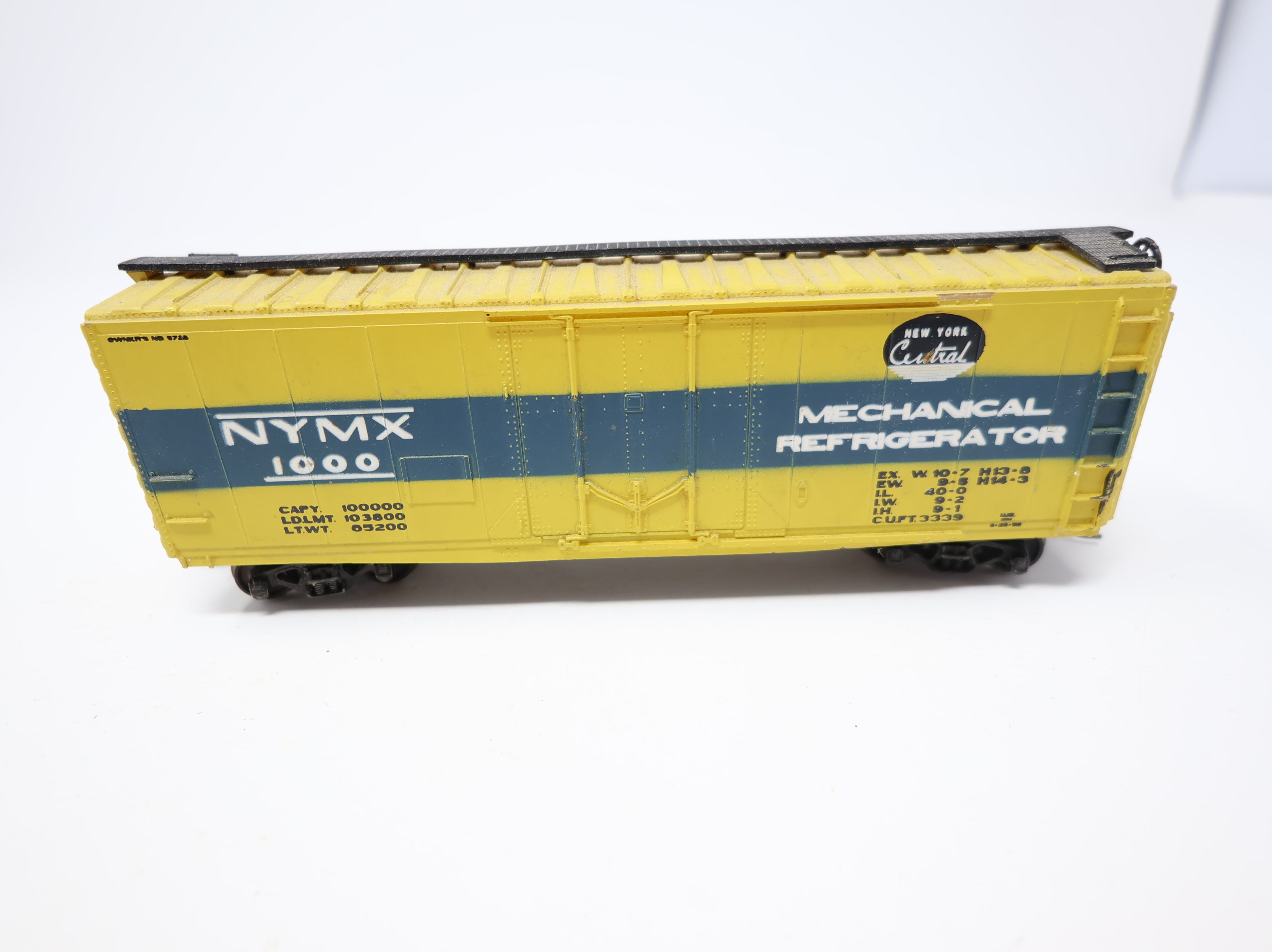 USED AHM HO Scale 40' Mechanical Refrigerator Car NYMX #1000