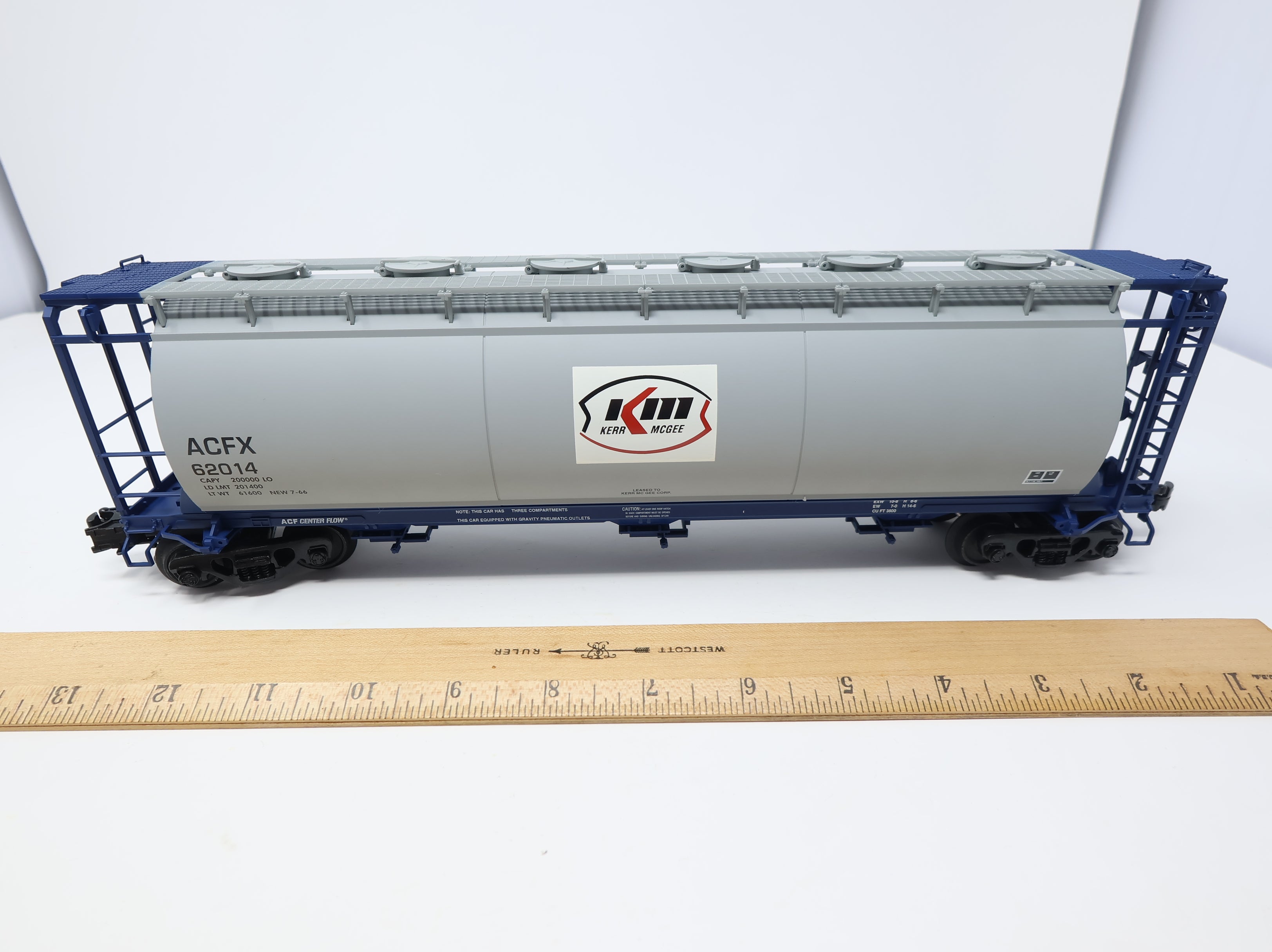 USED Atlas #6307-2 O 3 Bay Cylindrical Hopper Kerr-Mcgee ACFX #62014