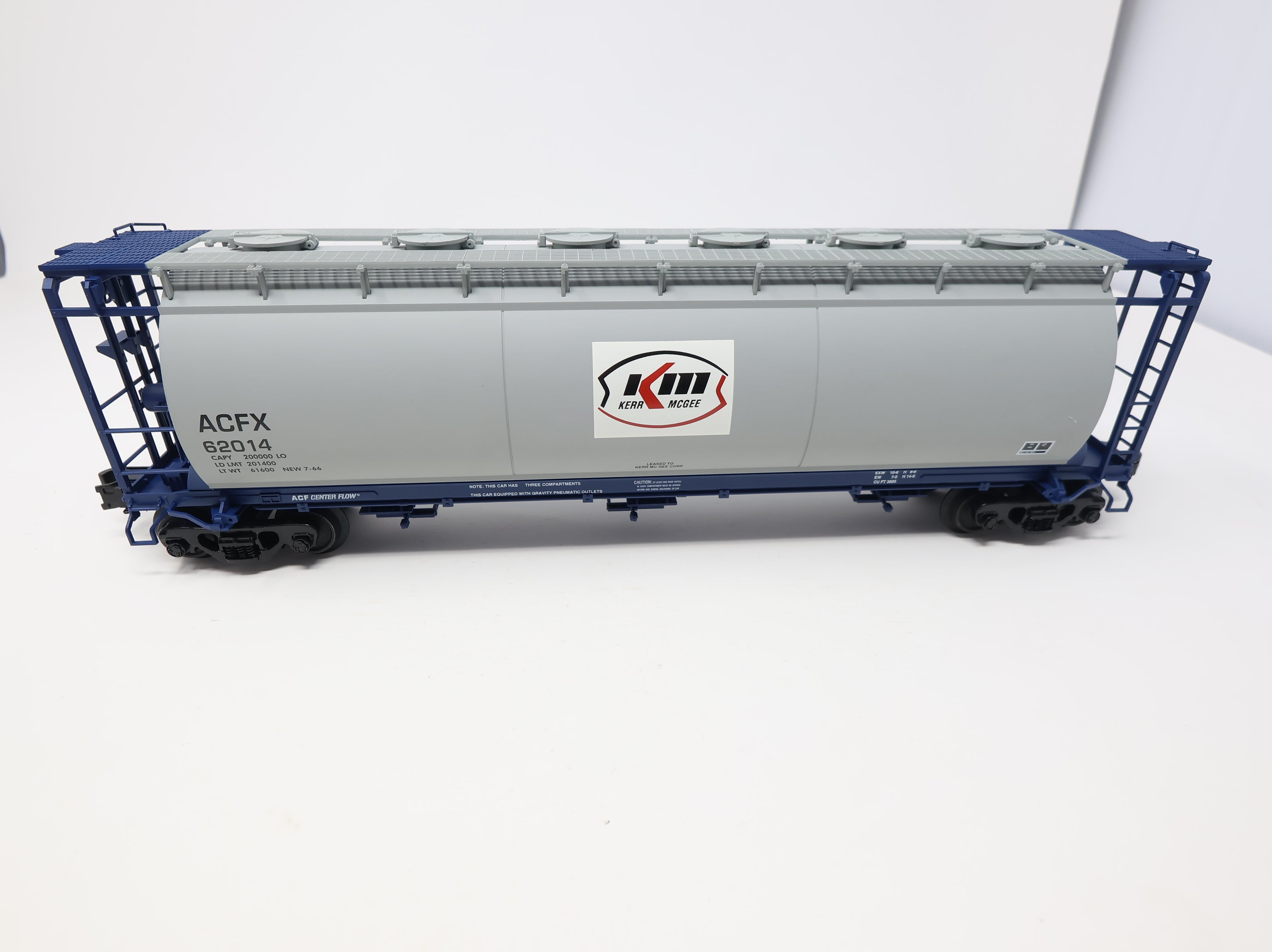 USED Atlas #6307-2 O 3 Bay Cylindrical Hopper Kerr-Mcgee ACFX #62014