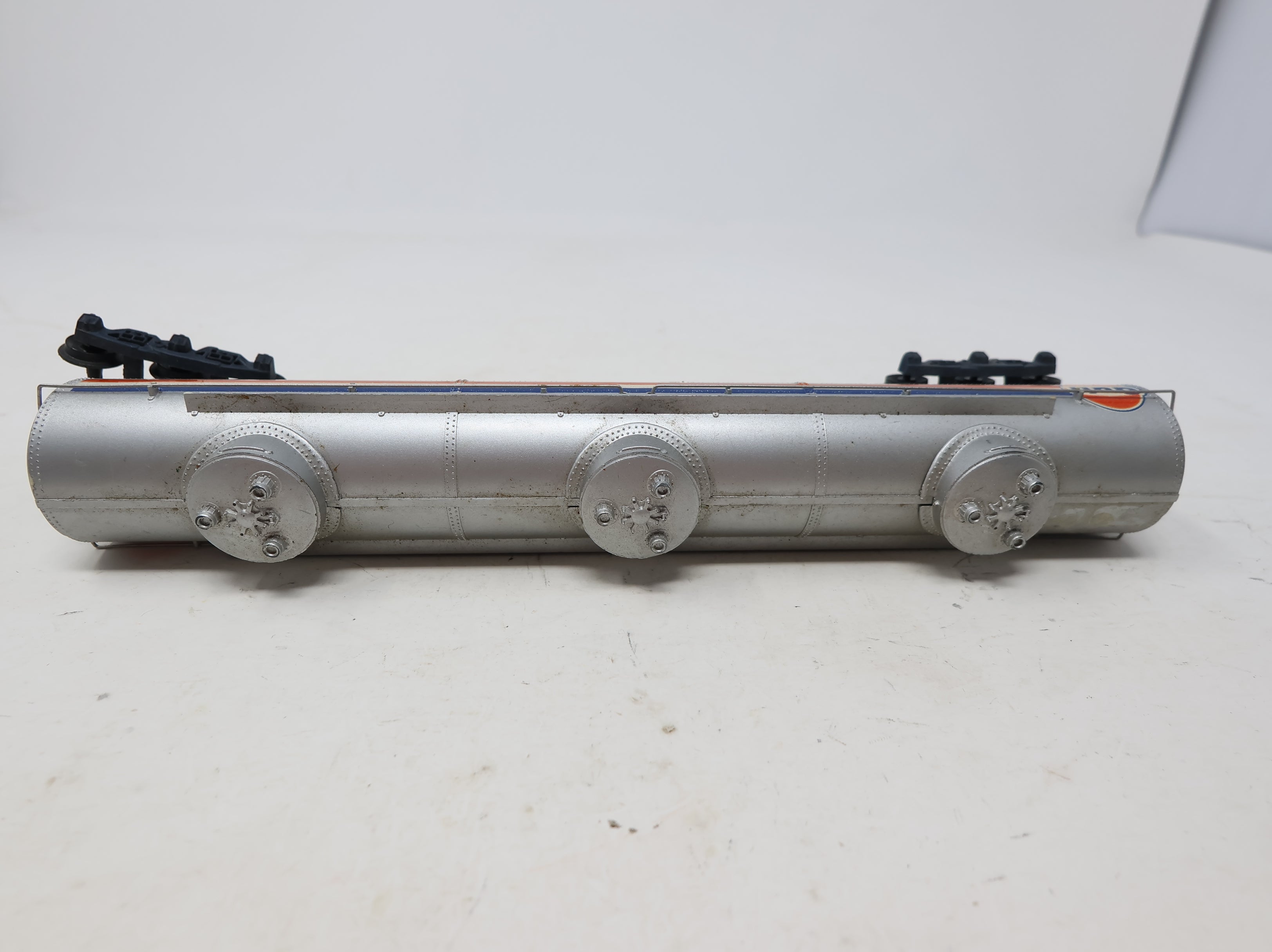 USED Tyco HO Scale Large Triple Dome Tank Car Gulf OSKX #829