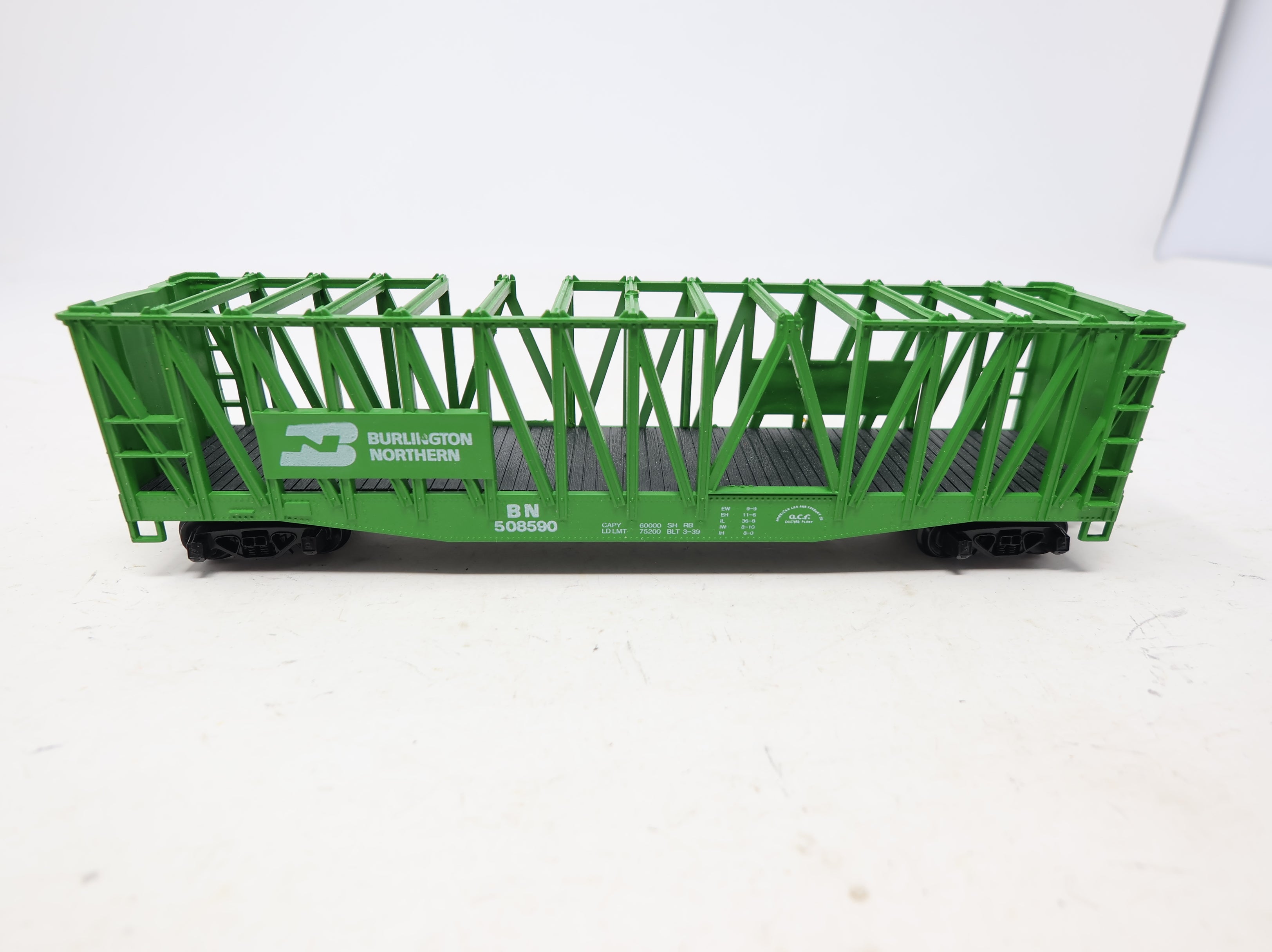 USED AHM HO Scale Container Carrier Burlington Northern BN #508590