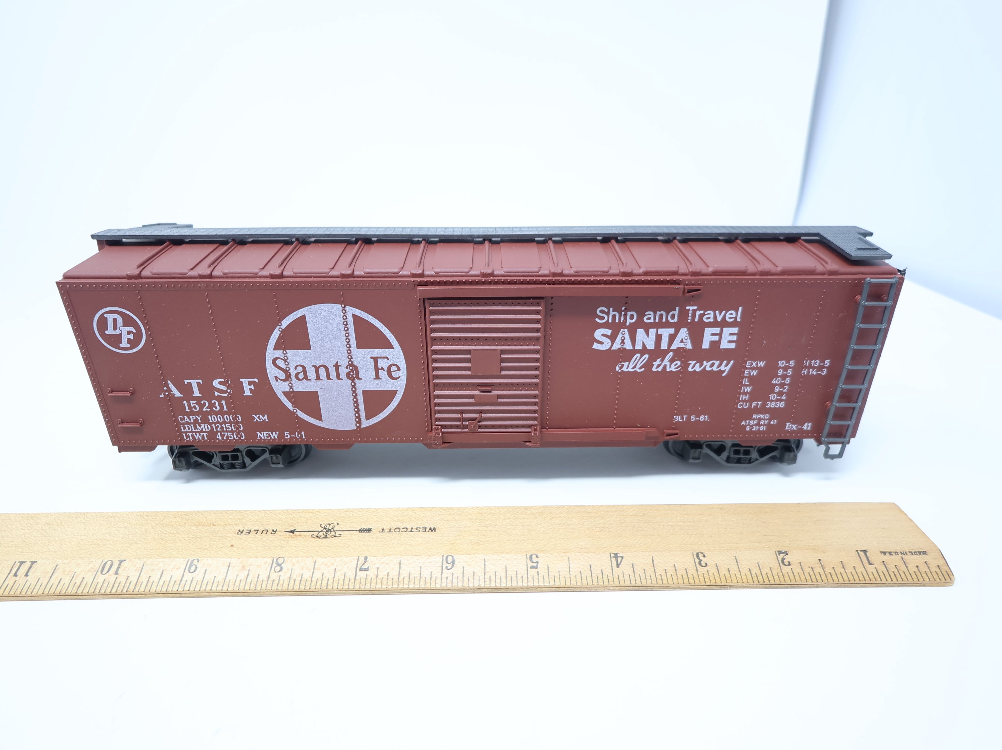 USED AHM O Box Car Santa Fe ATSF #15231