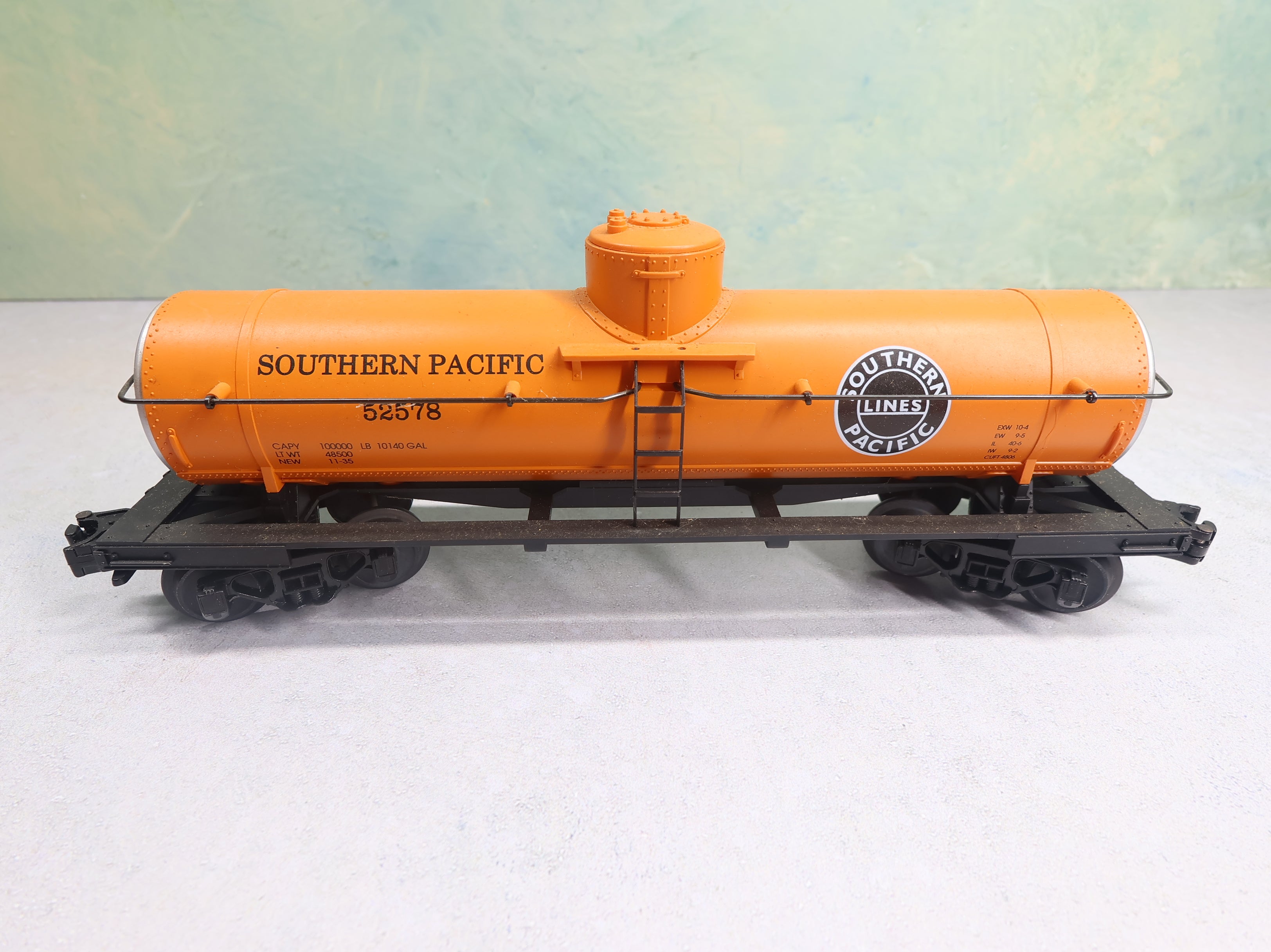 USED MTH O Single Dome Tank Car Southern Pacific #52578