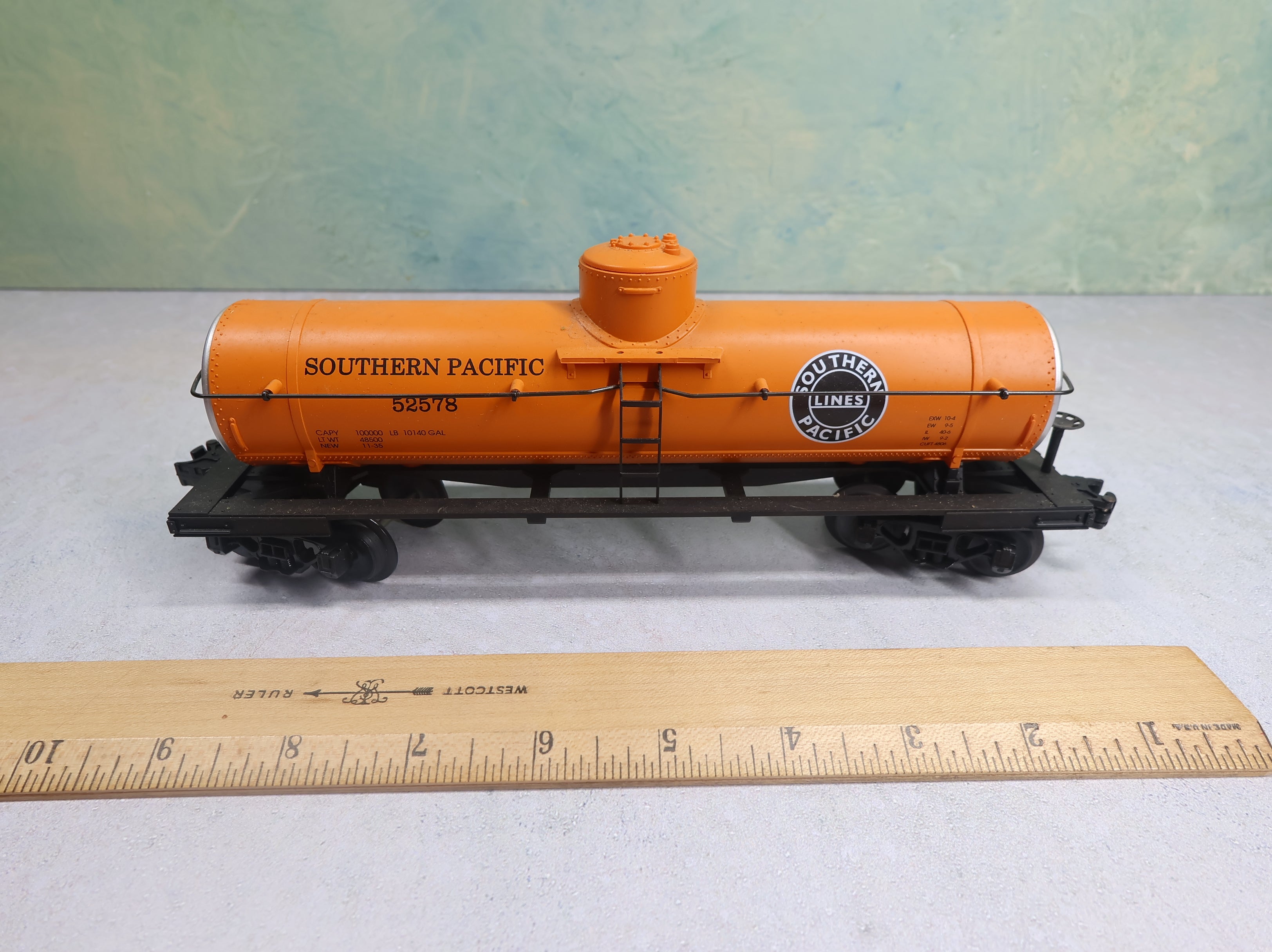 USED MTH O Single Dome Tank Car Southern Pacific #52578