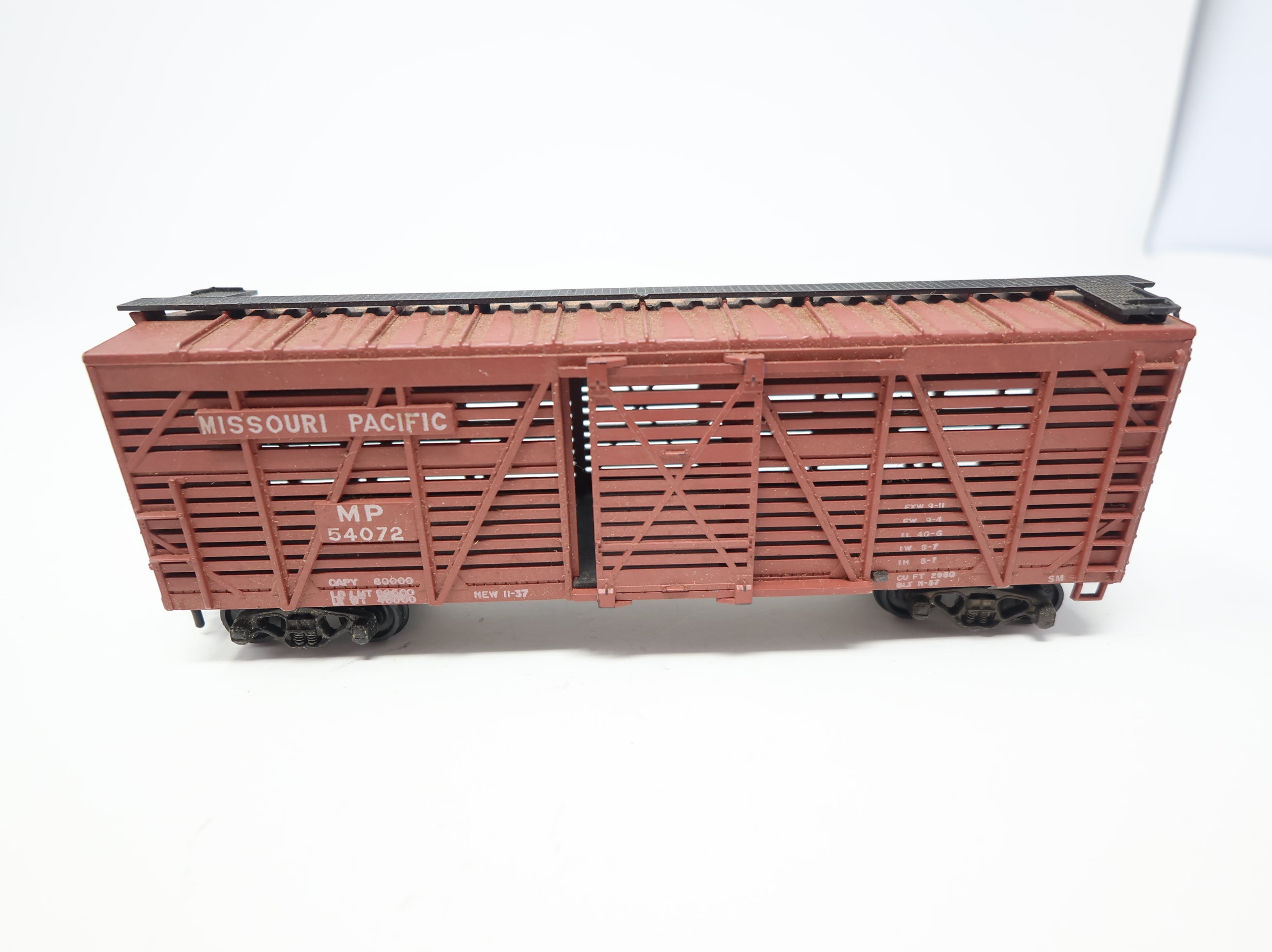 USED Athearn HO Scale 40' Stock Car Missouri Pacific MP #54072