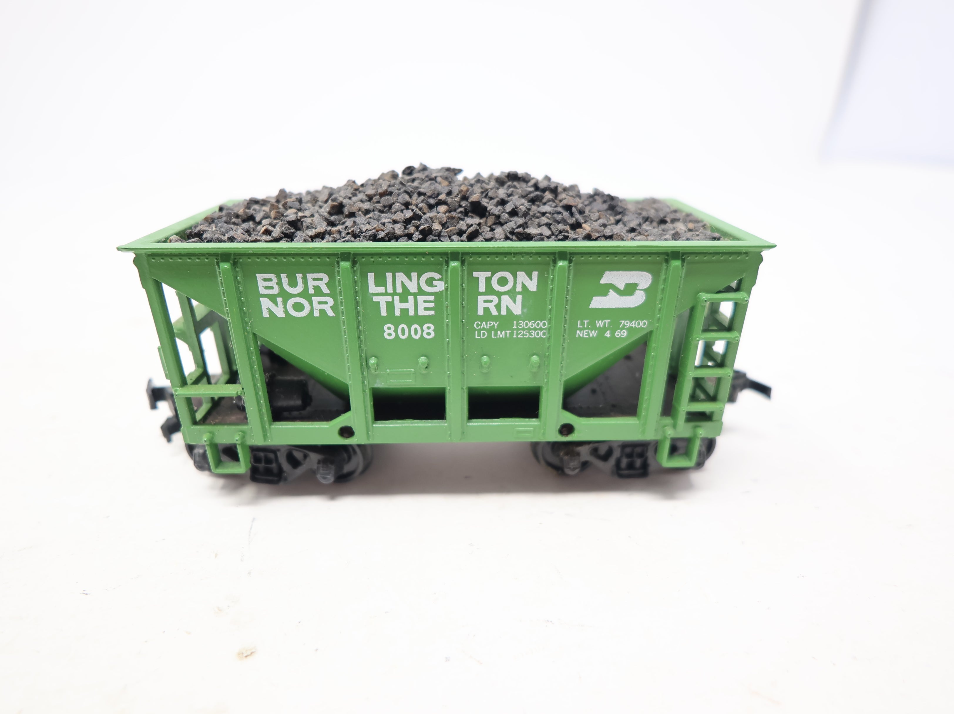 USED Roundhouse HO Scale Ore Car Burlington Northern #8008