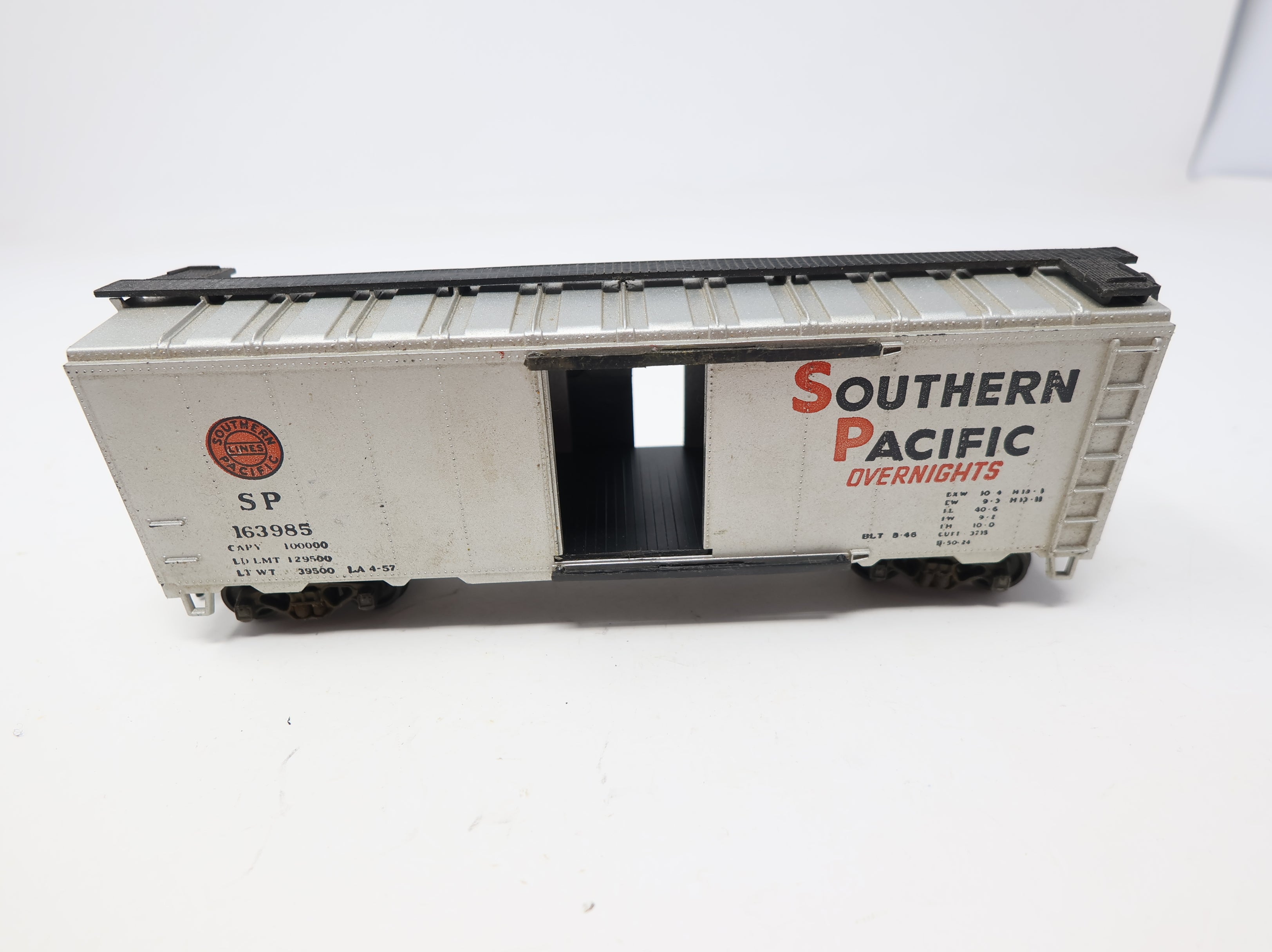 USED Athearn HO Scale 40' Steel Box Car Southern Pacific SP #163985 Missing Door