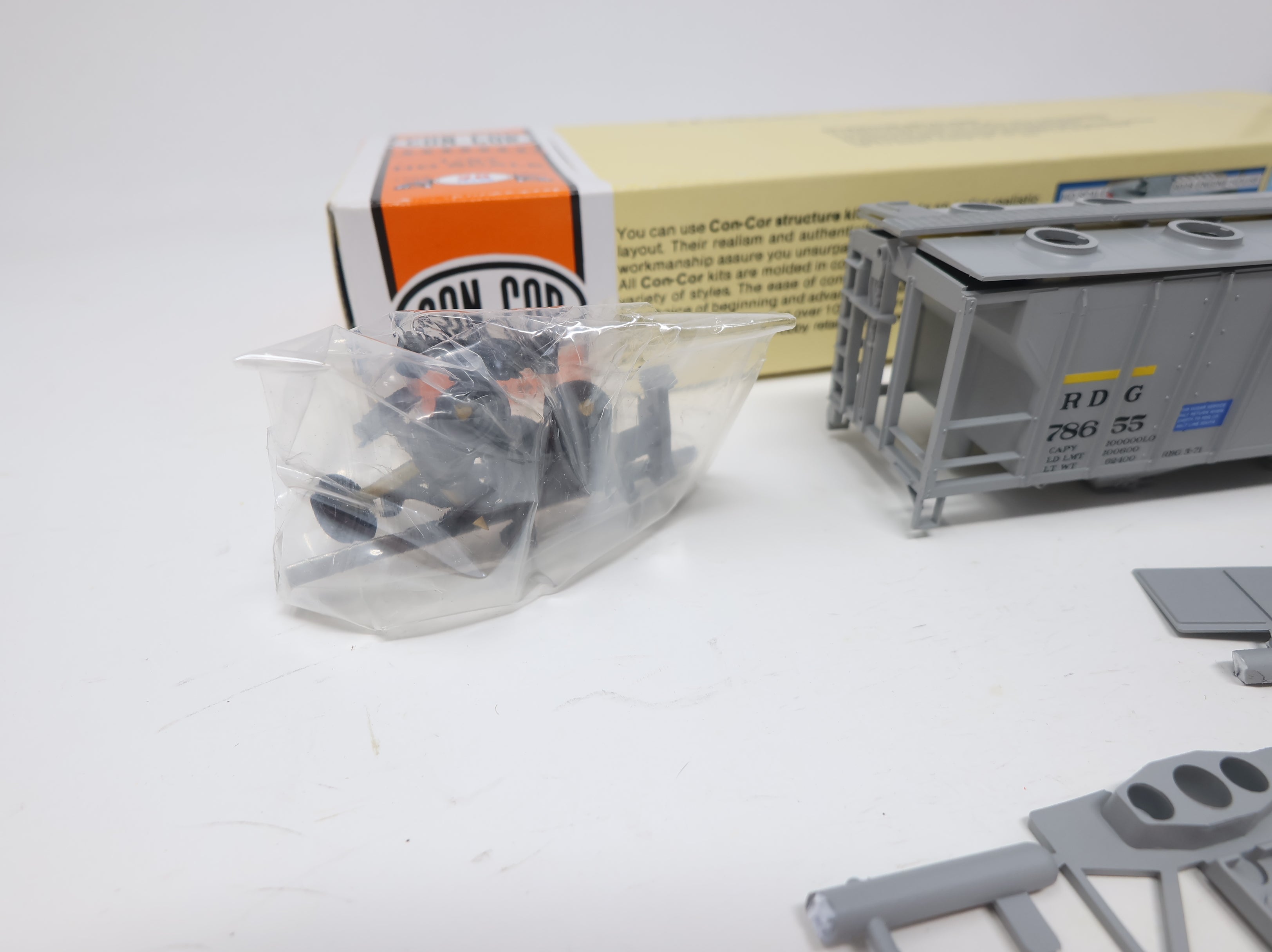 USED Con-Cor HO Scale PS-2 3 Bay Hopper Reading RDG #78655 KIT