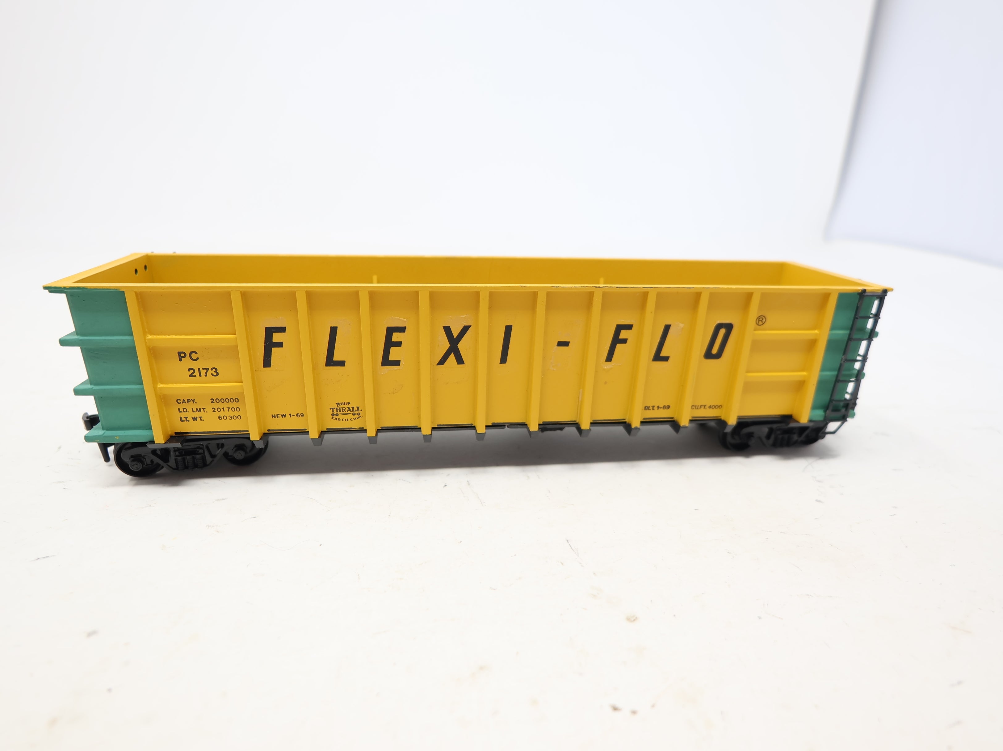 USED HO Scale 50' Thrall Coal Gondola Flexi Flo PC #2173