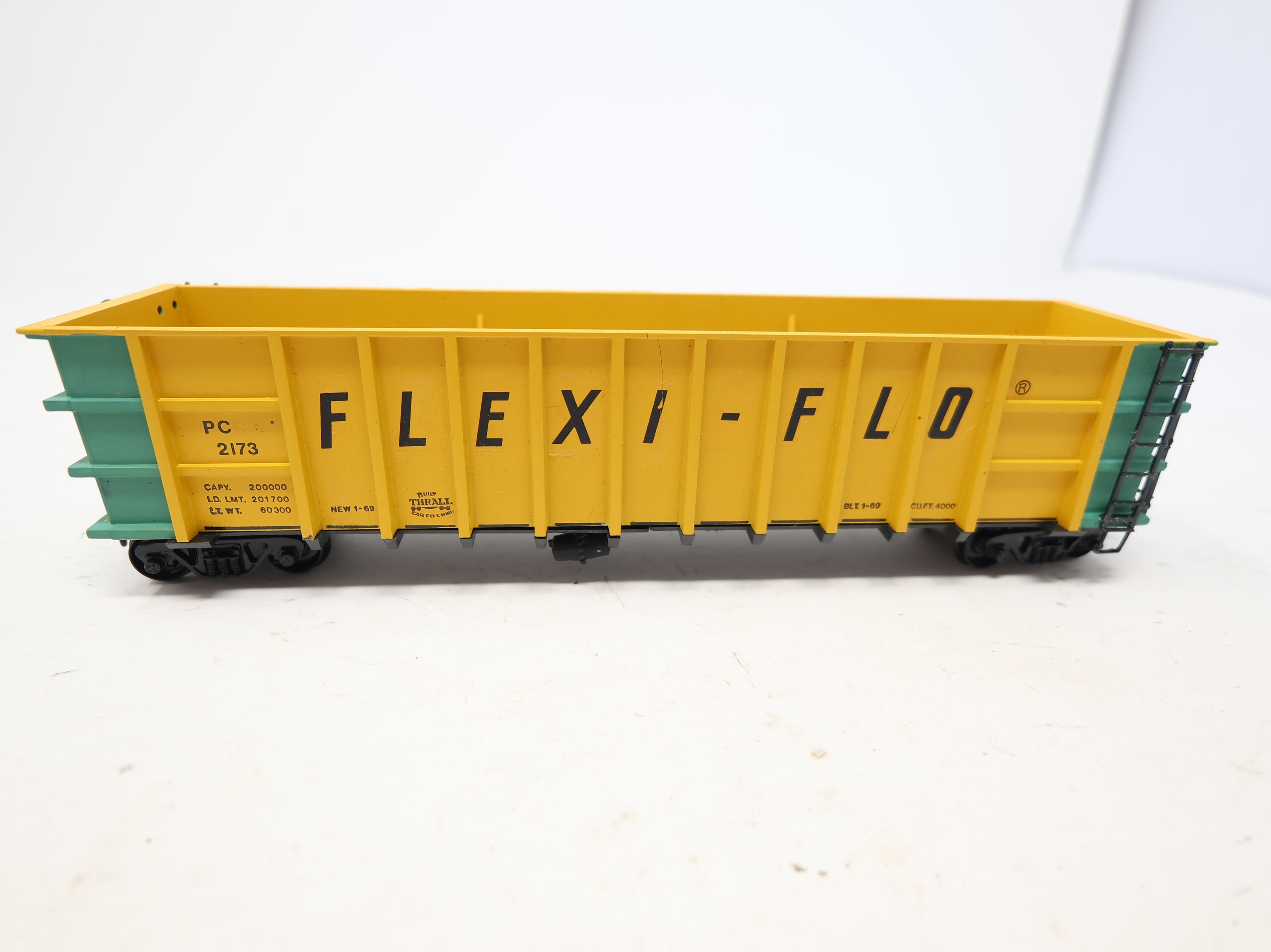 USED HO Scale 50' Thrall Coal Gondola Flexi Flo PC #2173