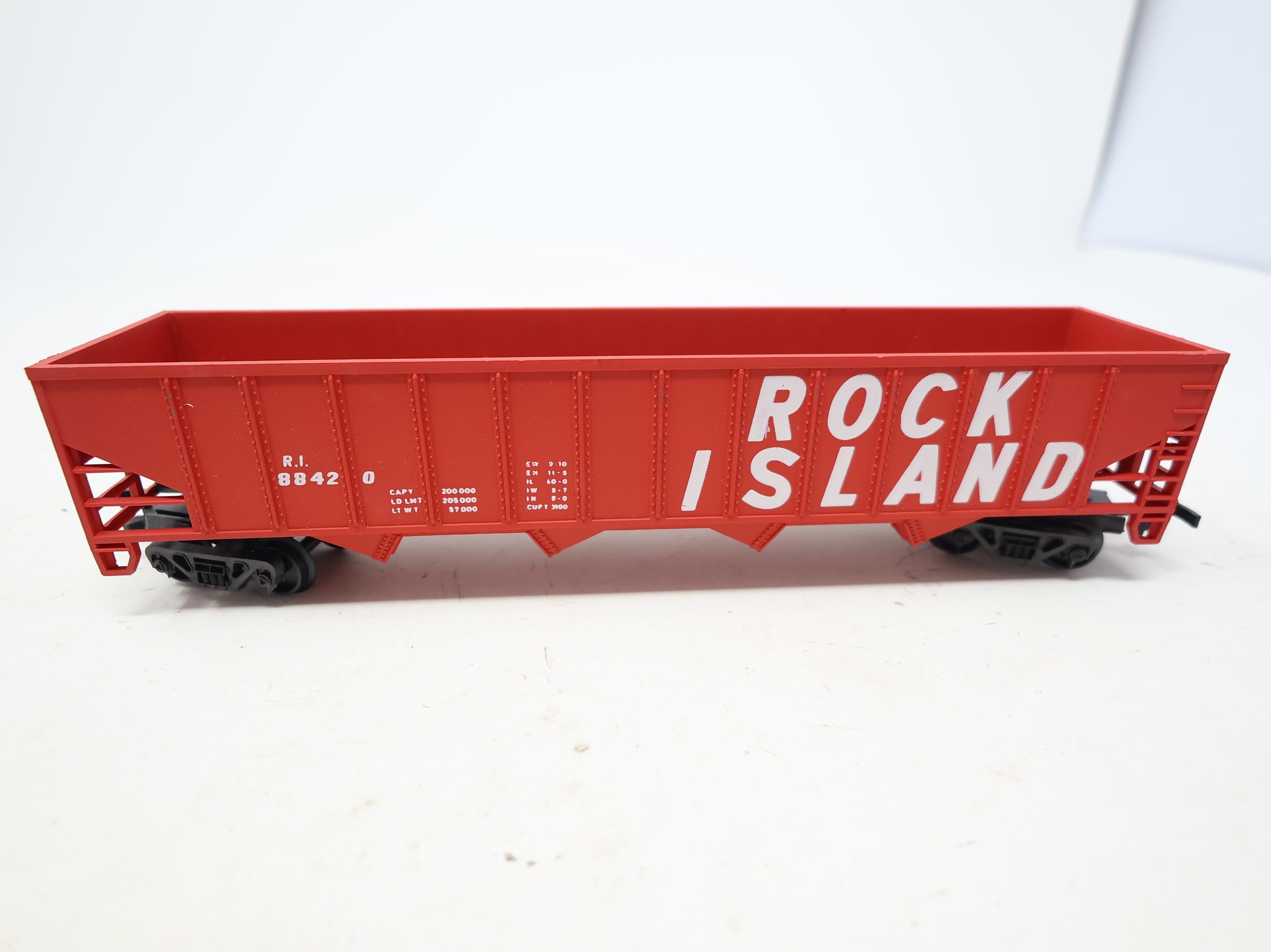 USED HO Scale 4 Bay Hopper Rock Island RI #88420