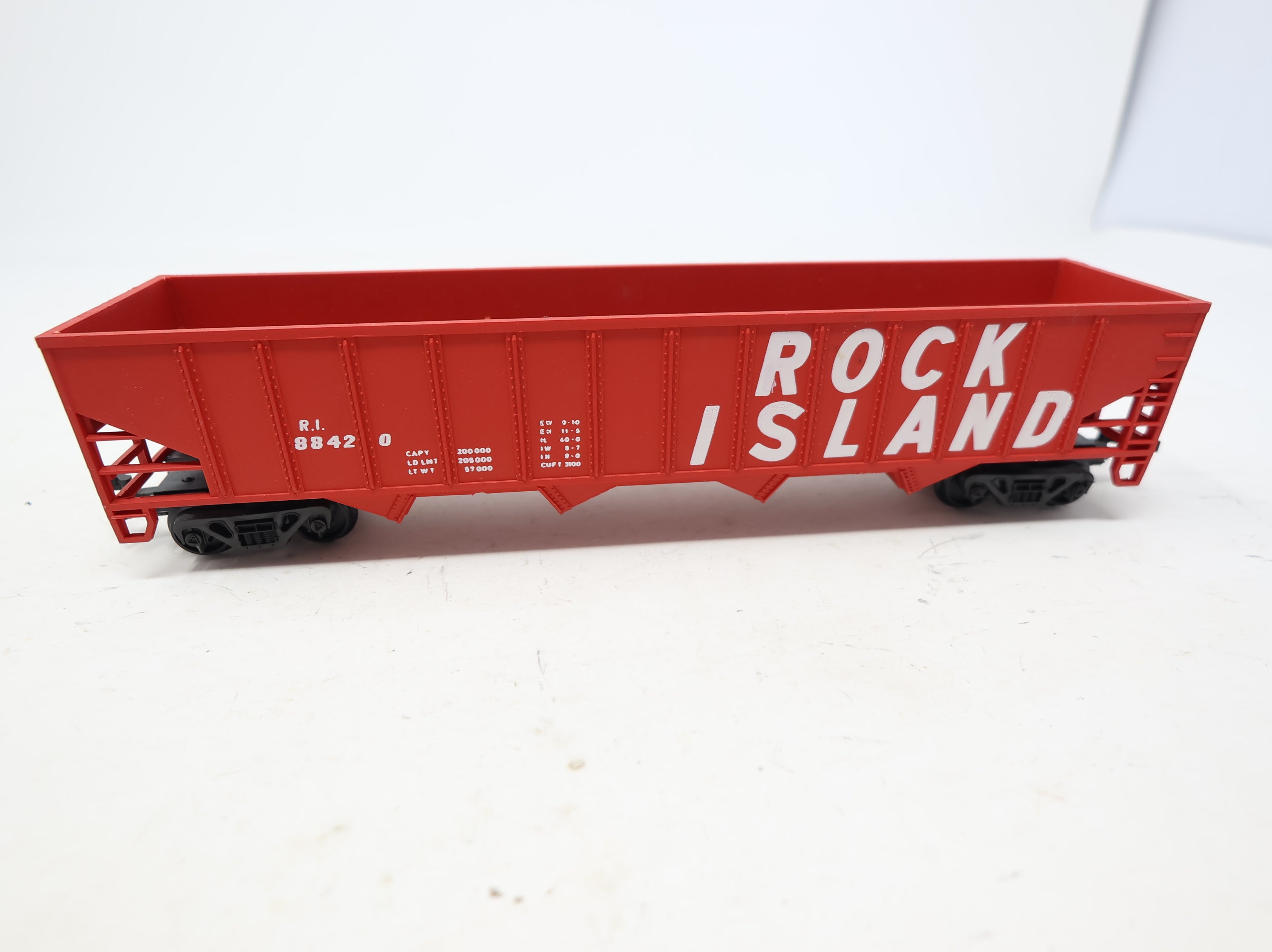 USED HO Scale 4 Bay Hopper Rock Island RI #88420