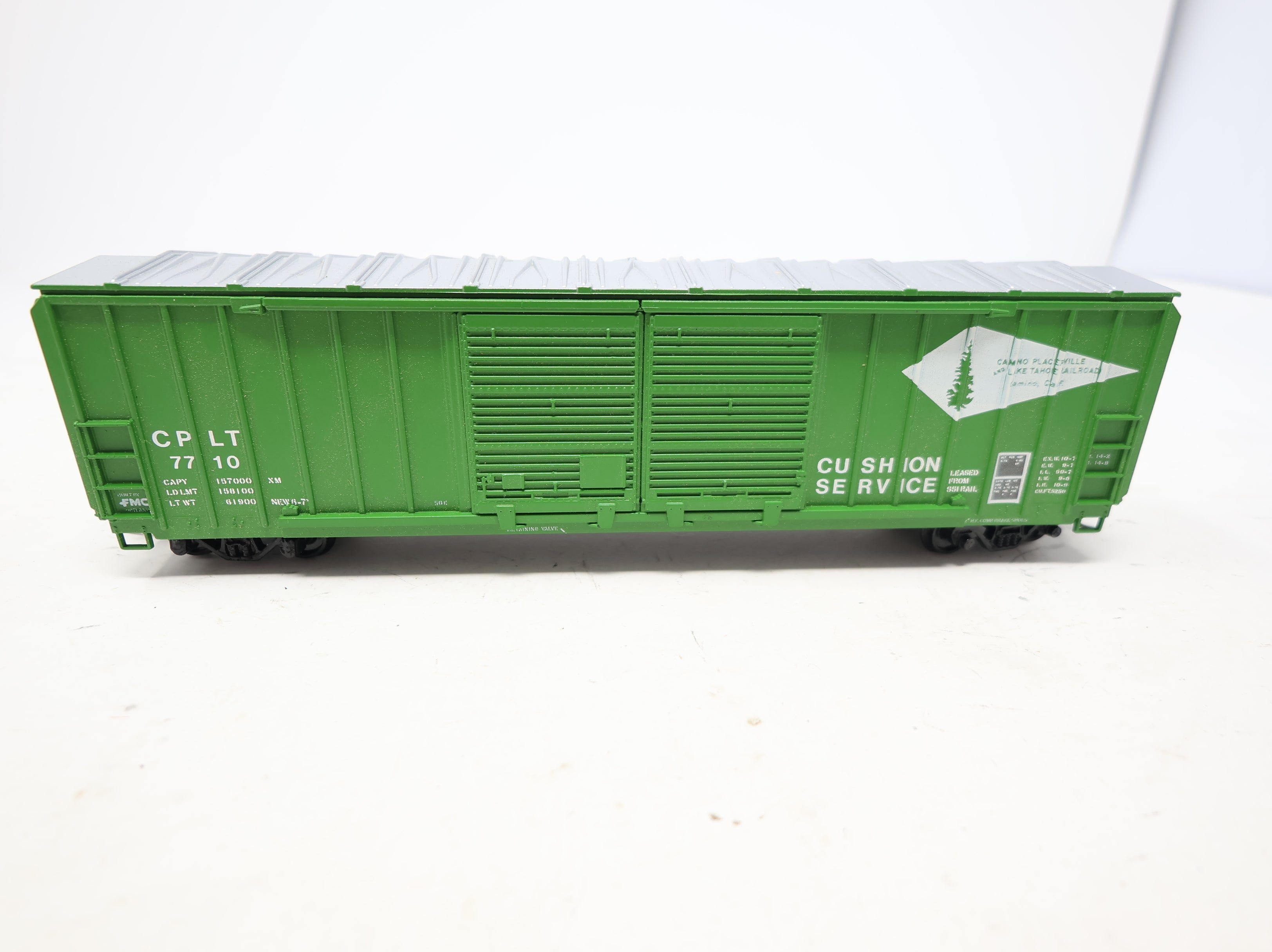 USED Athearn HO Scale 50' DD Box Car Camino, Placerville and Lake Tahoe CPLT #7710