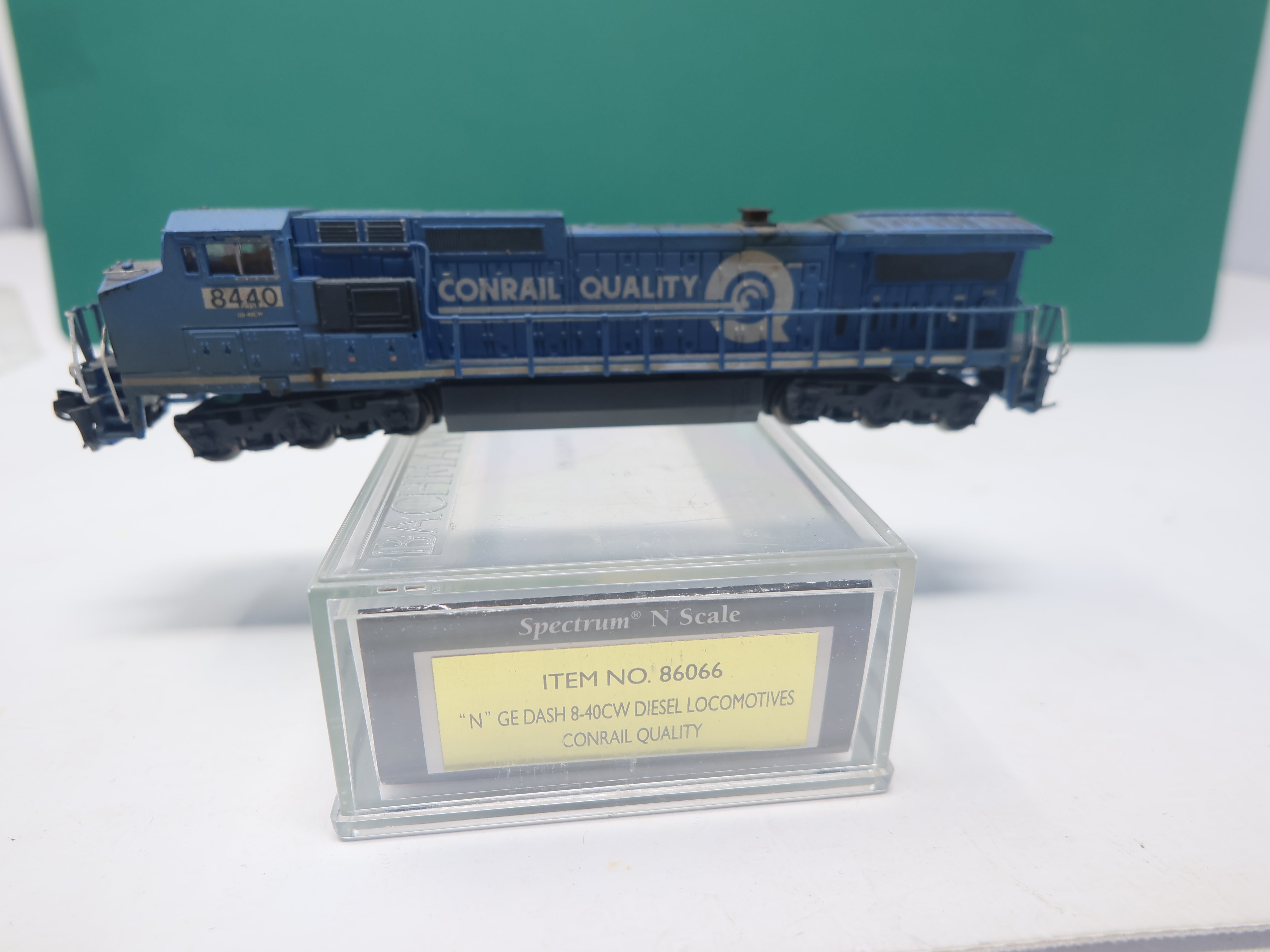 USED Bachmann 86066 N Scale, GE Dash 8-40CW , Conrail Quality PRR #8440, Patched, Weathered (DCC, No Sound)