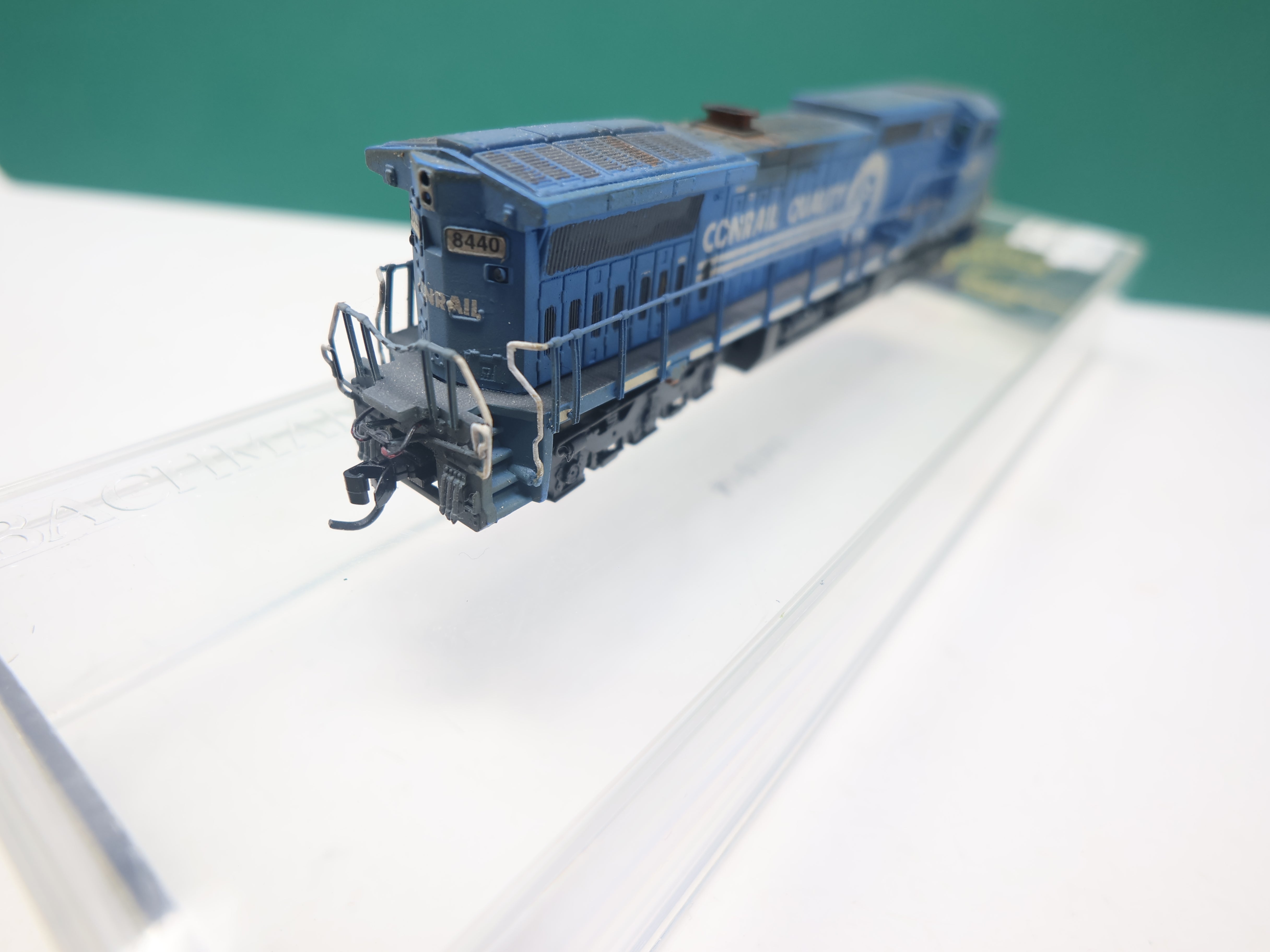 USED Bachmann 86066 N Scale, GE Dash 8-40CW , Conrail Quality PRR #8440, Patched, Weathered (DCC, No Sound)