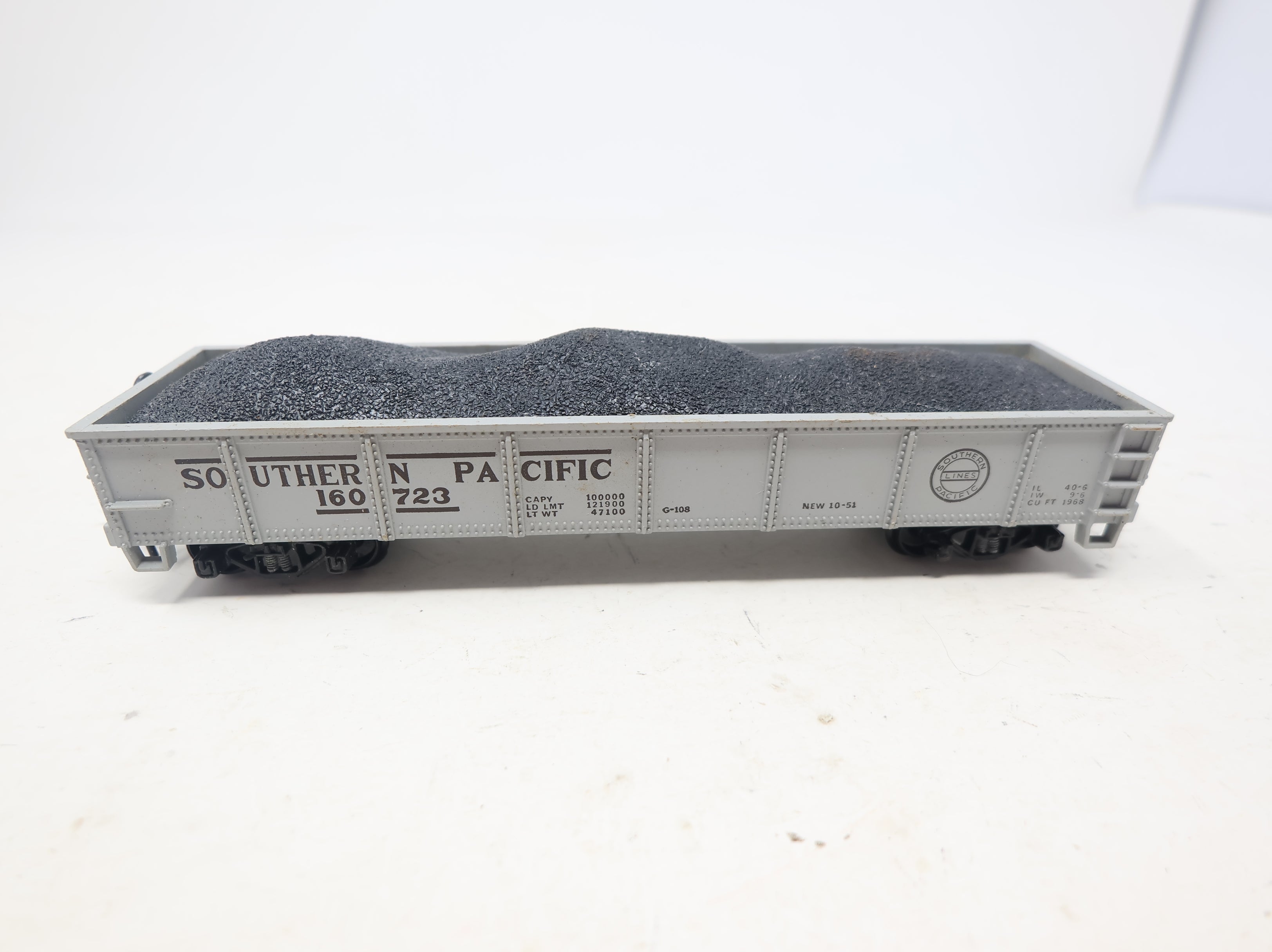 USED HOTCO HO Scale 40' Gondola Southern Pacific #160723 w/ Load