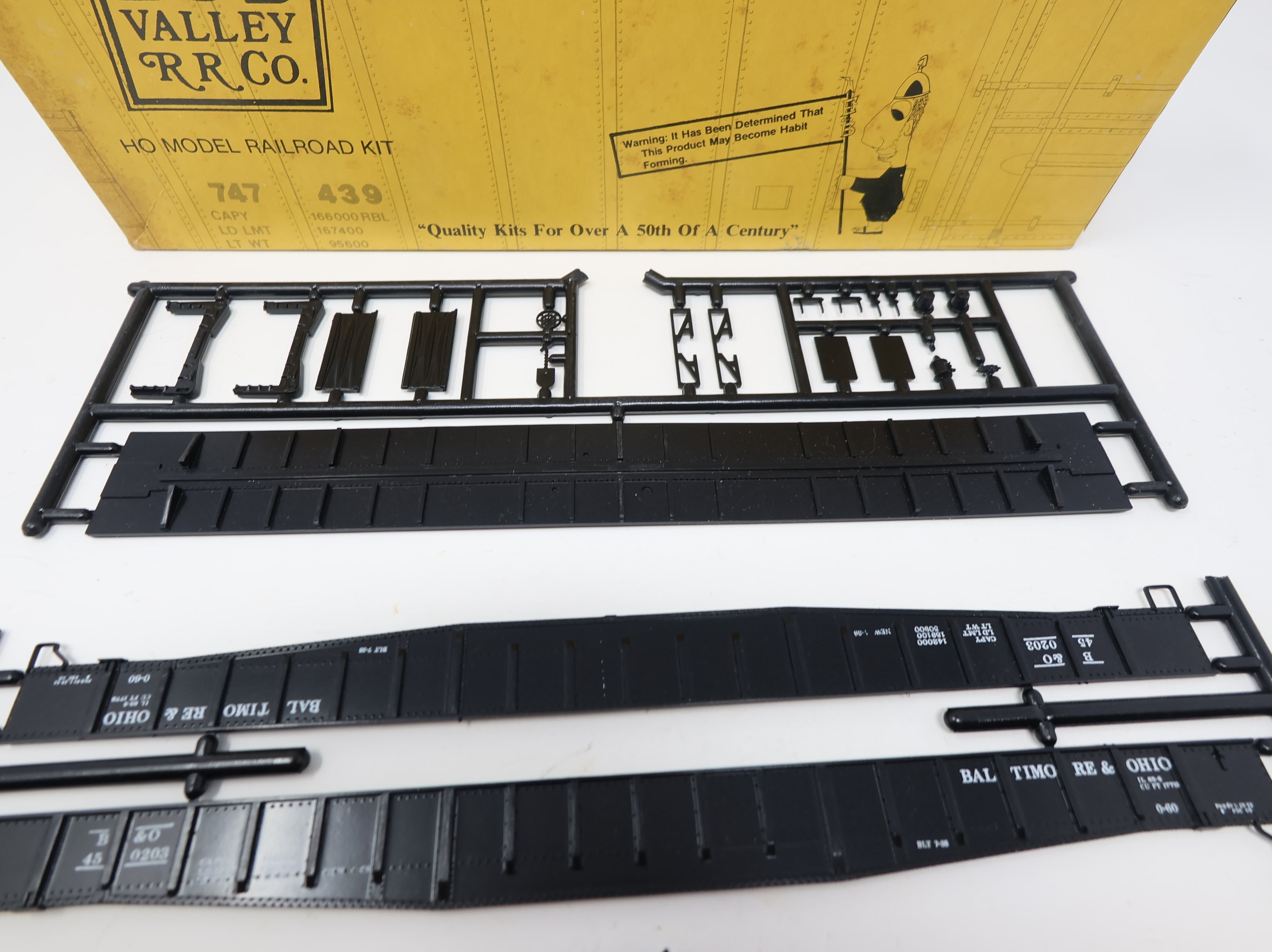 USED E&B VALLEY #450203-1 HO Scale 65' Mill Gondola Baltimore & Ohio B&O #450203 KIT