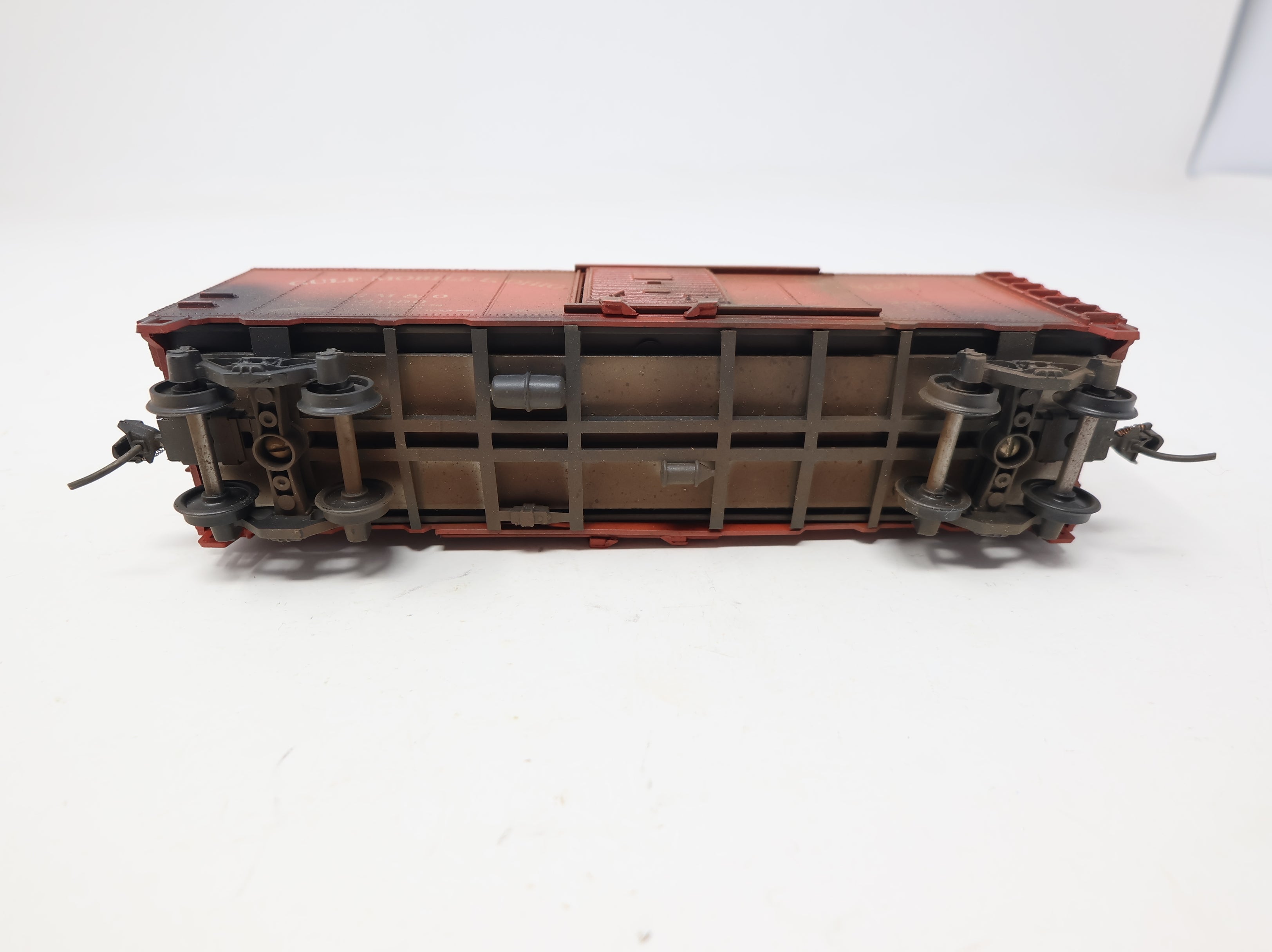 USED Athearn HO Scale 40' Box Car Gulf, Mobile and Ohio GM&O #21190 Weathered