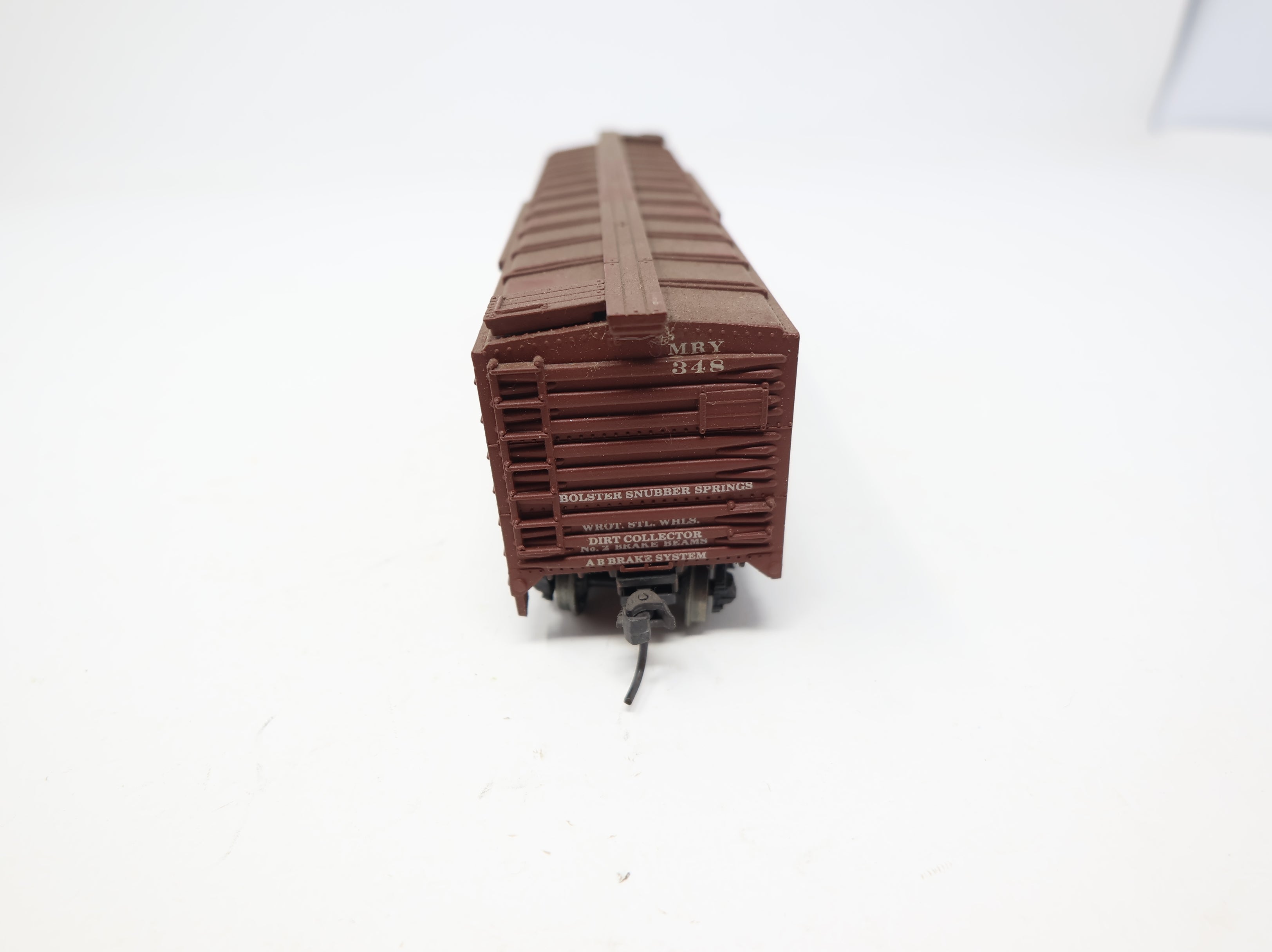 USED TRAIN MINIATURE HO Scale 40' Wooden Box Car Midland MRY #348 Decal