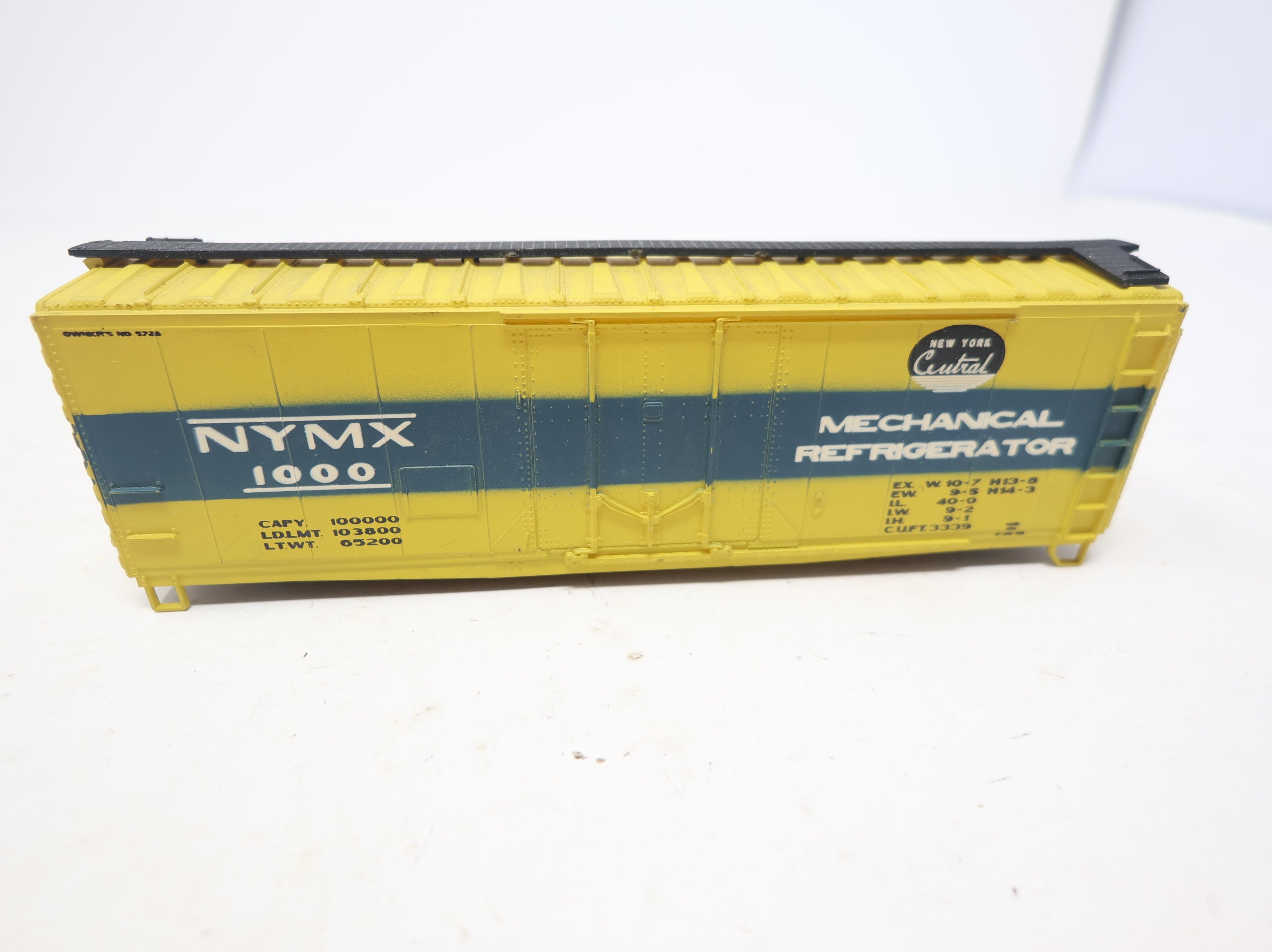 USED AHM HO Scale 40' Box Car New York Central NYMX #1000 No Trucks/Couplers