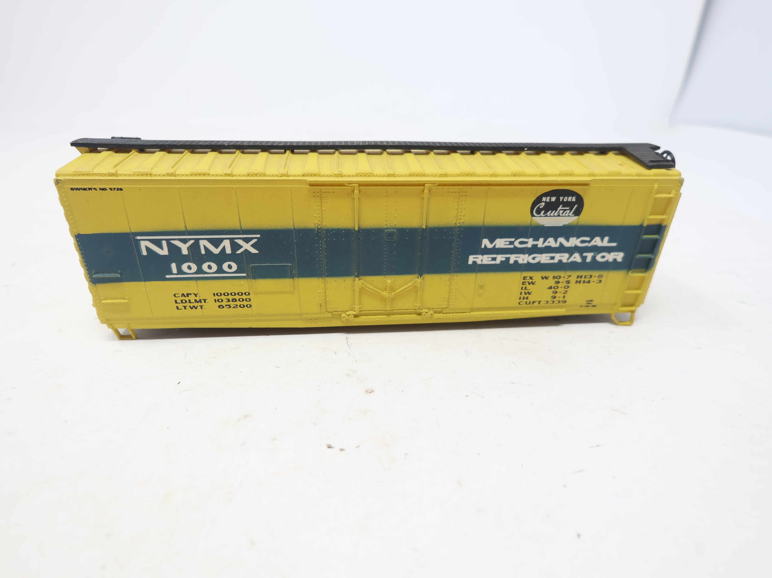 USED AHM HO Scale 40' Box Car New York Central NYMX #1000 No Trucks/Couplers