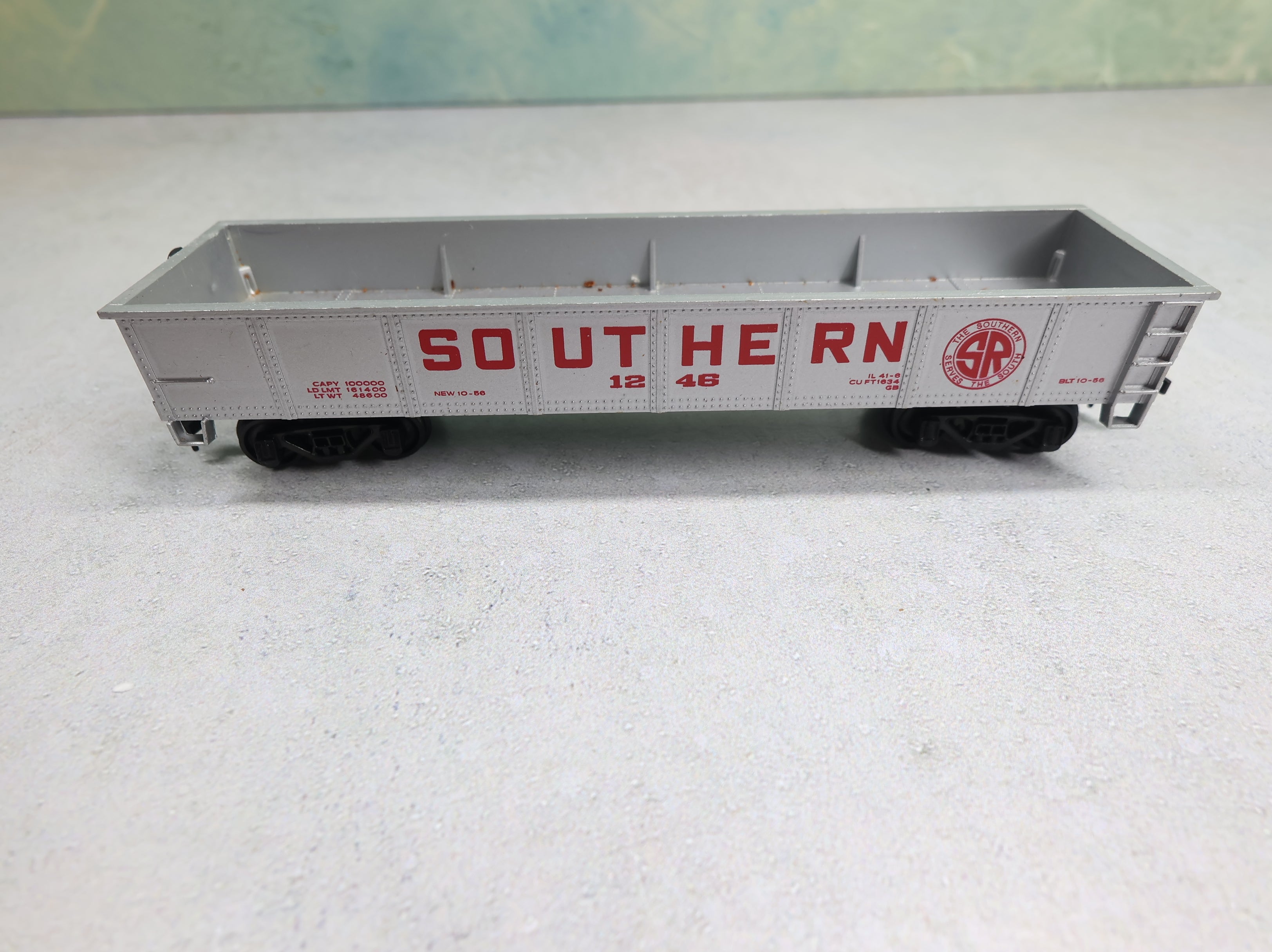 USED Bachmann HO Scale 40' Gondola Southern #1246