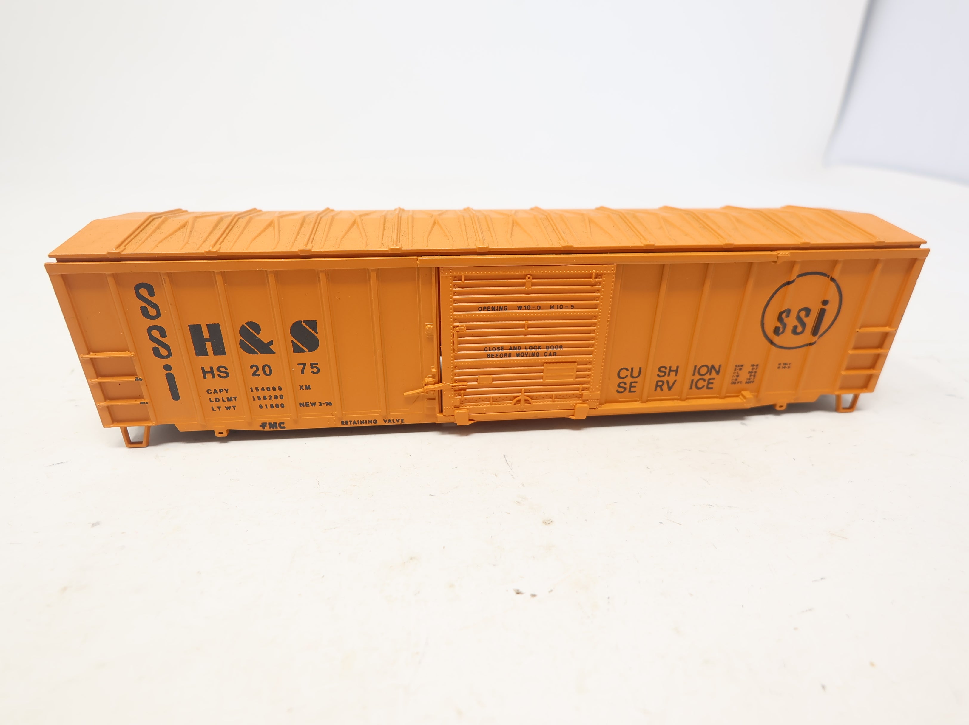 USED Athearn HO Scale 50' SD Box Car H&S Railroad HS #2075