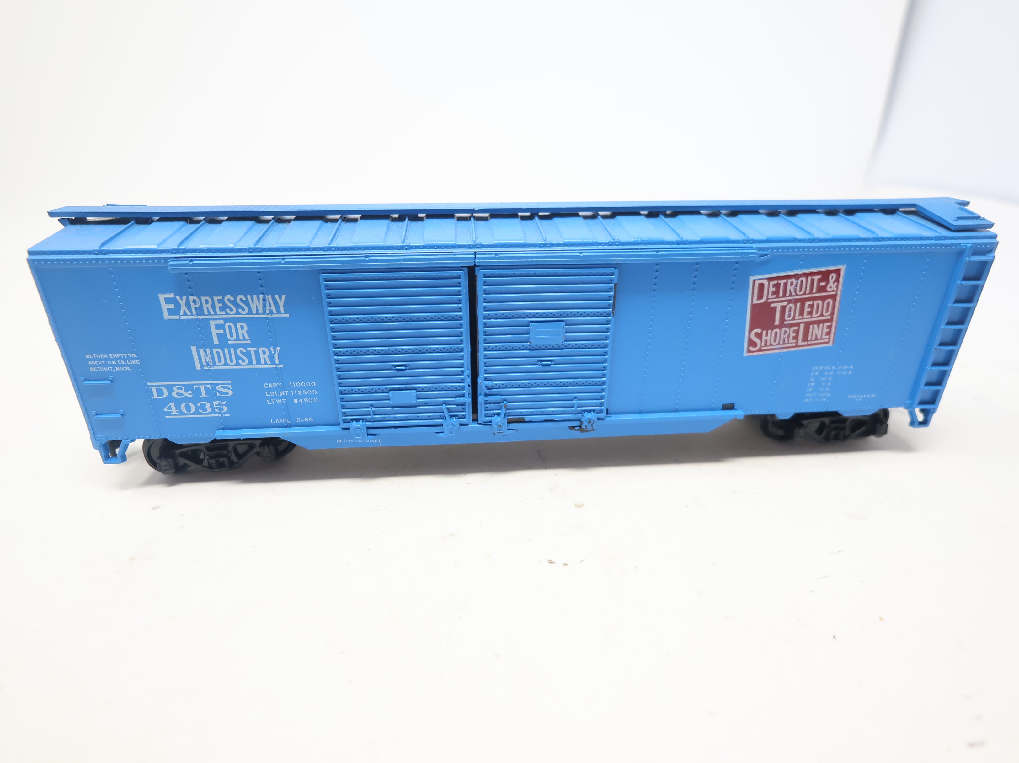 USED Athearn HO Scale 50' DD Box Car Detroit & Toledo Shore Line D&TS #4035