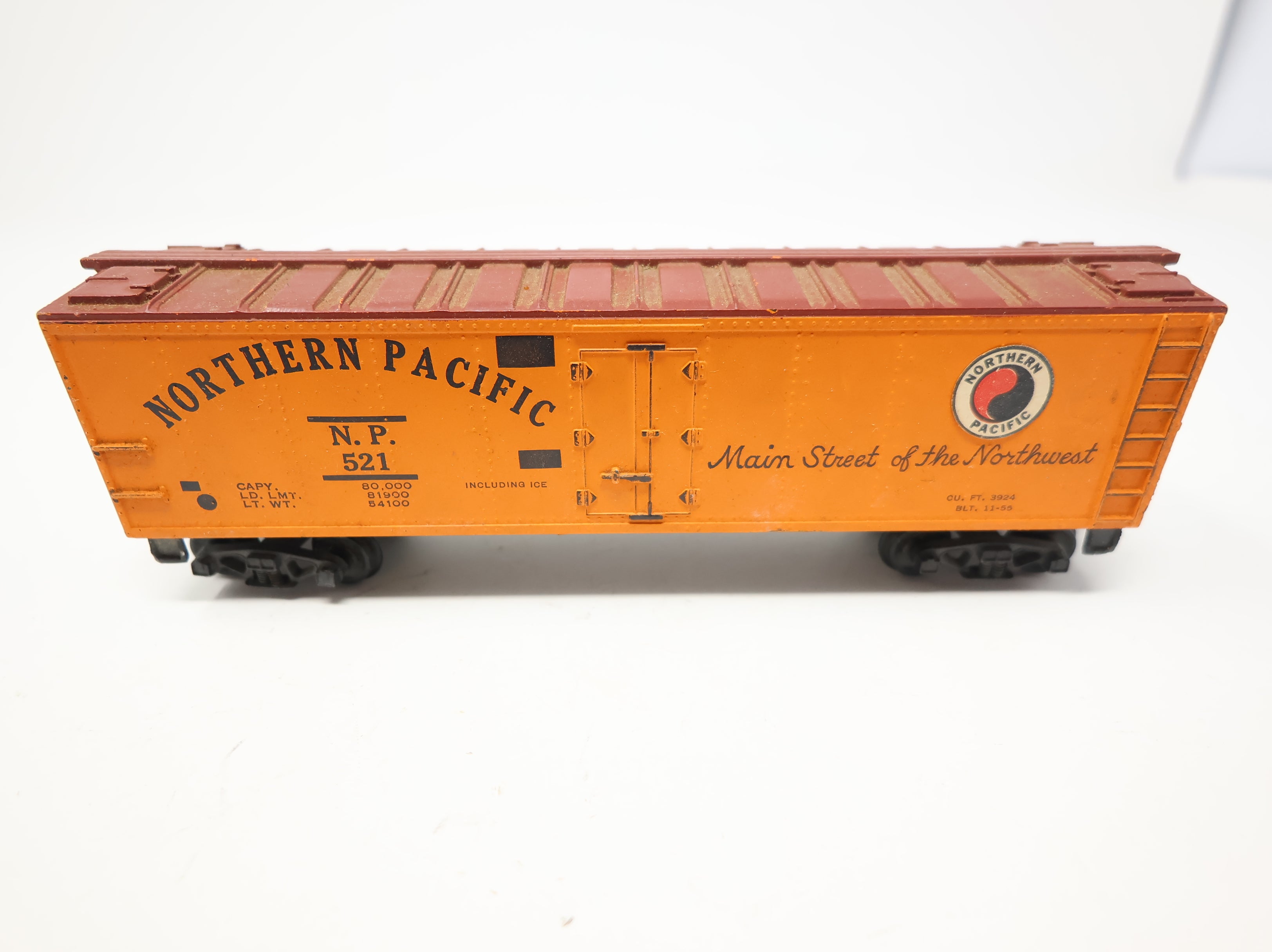 USED Gilbert HO Scale 40' Box Car Northern Pacific NP #521