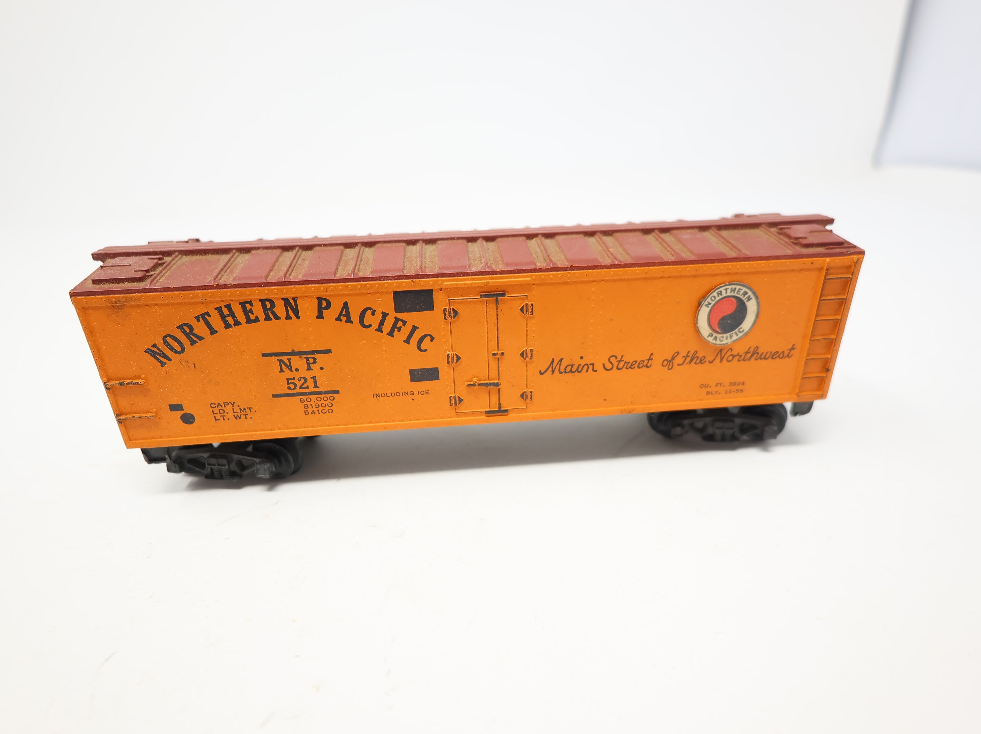 USED Gilbert HO Scale 40' Box Car Northern Pacific NP #521